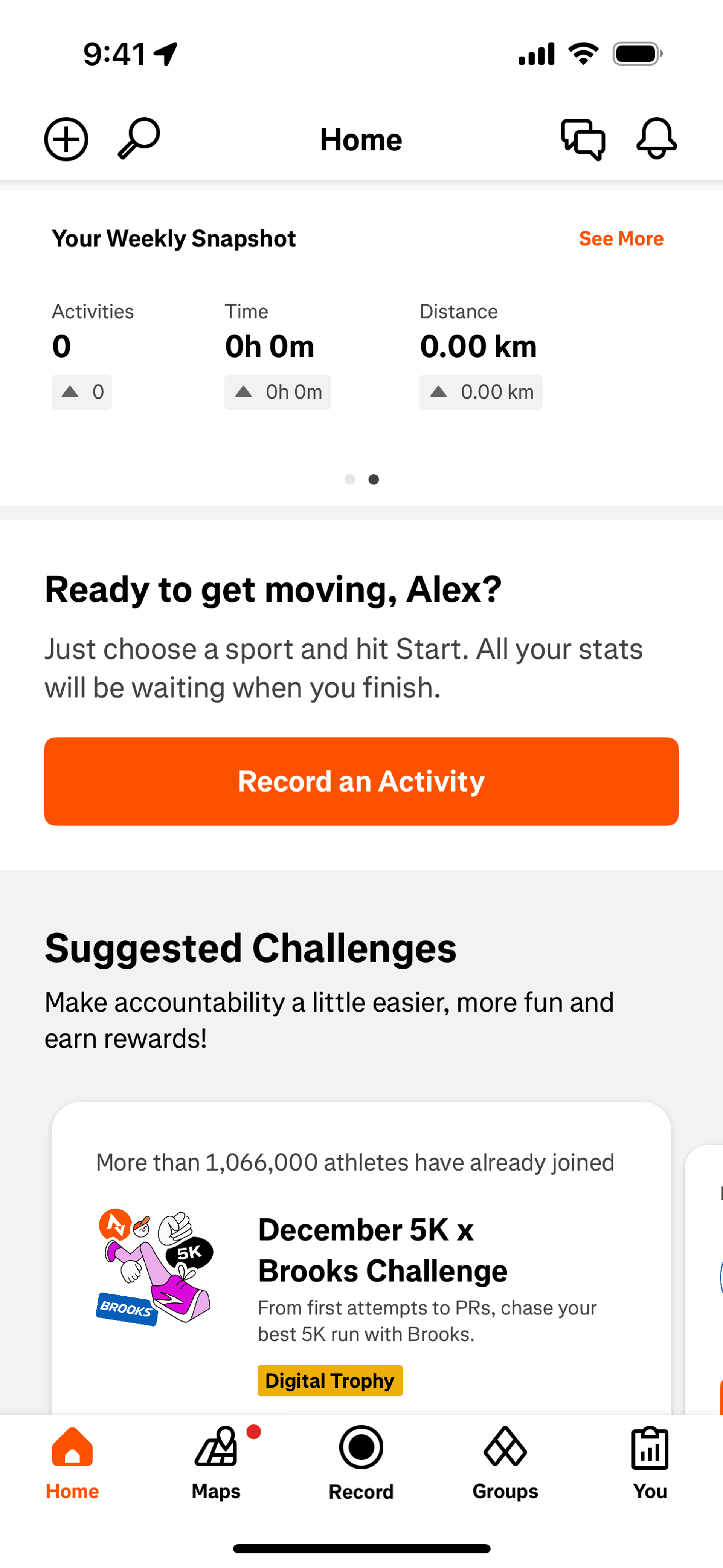 Strava iOS UI screenshot 16