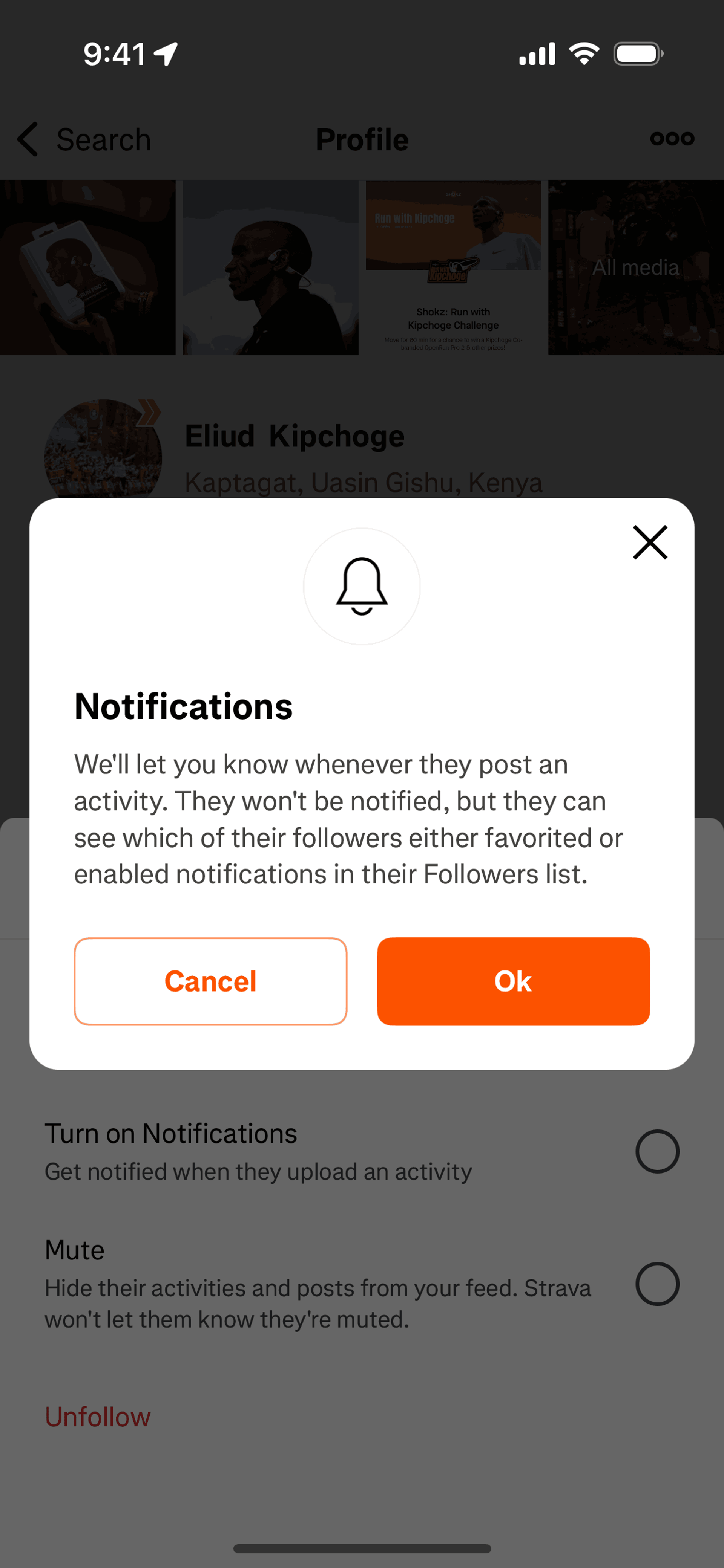 Strava iOS UI screenshot 13
