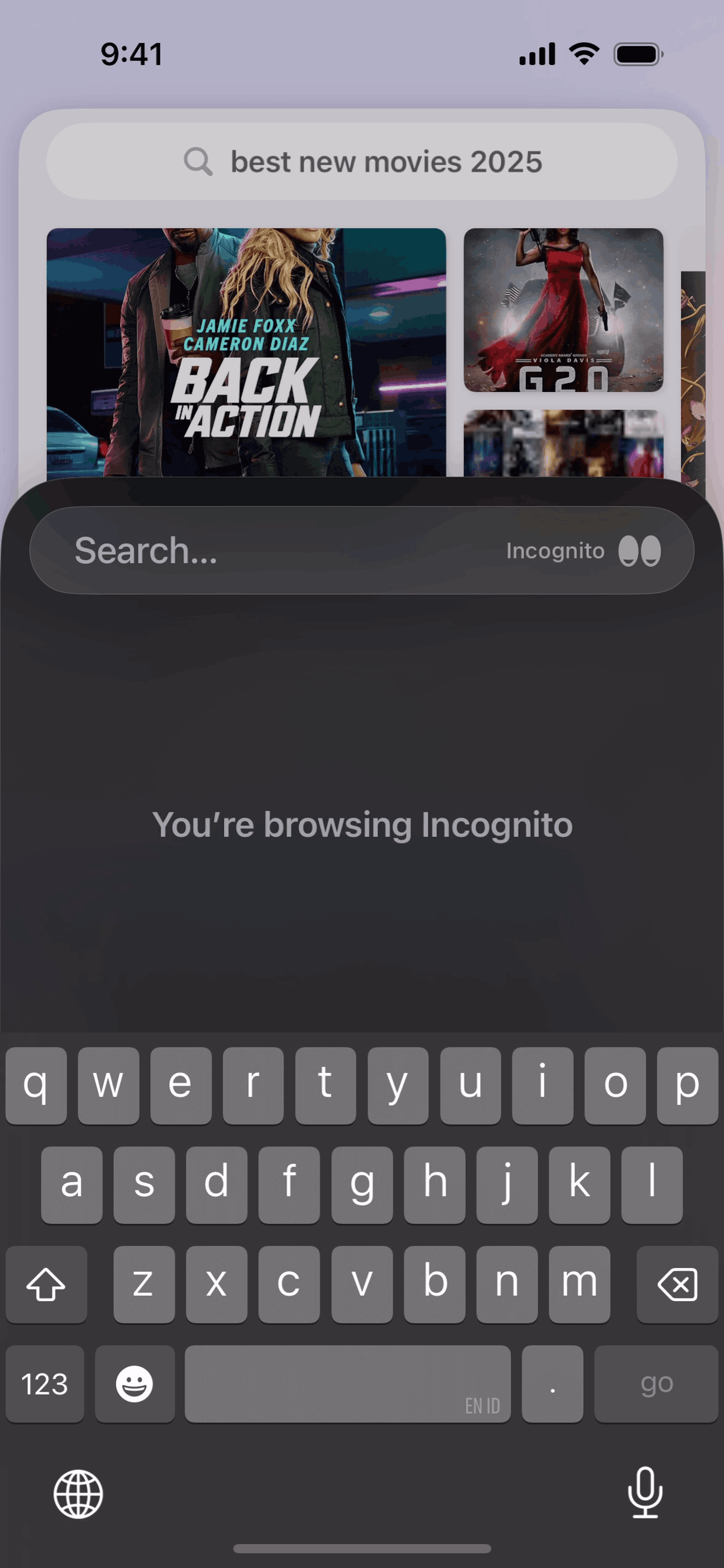 Arc Search iOS UI screenshot 11