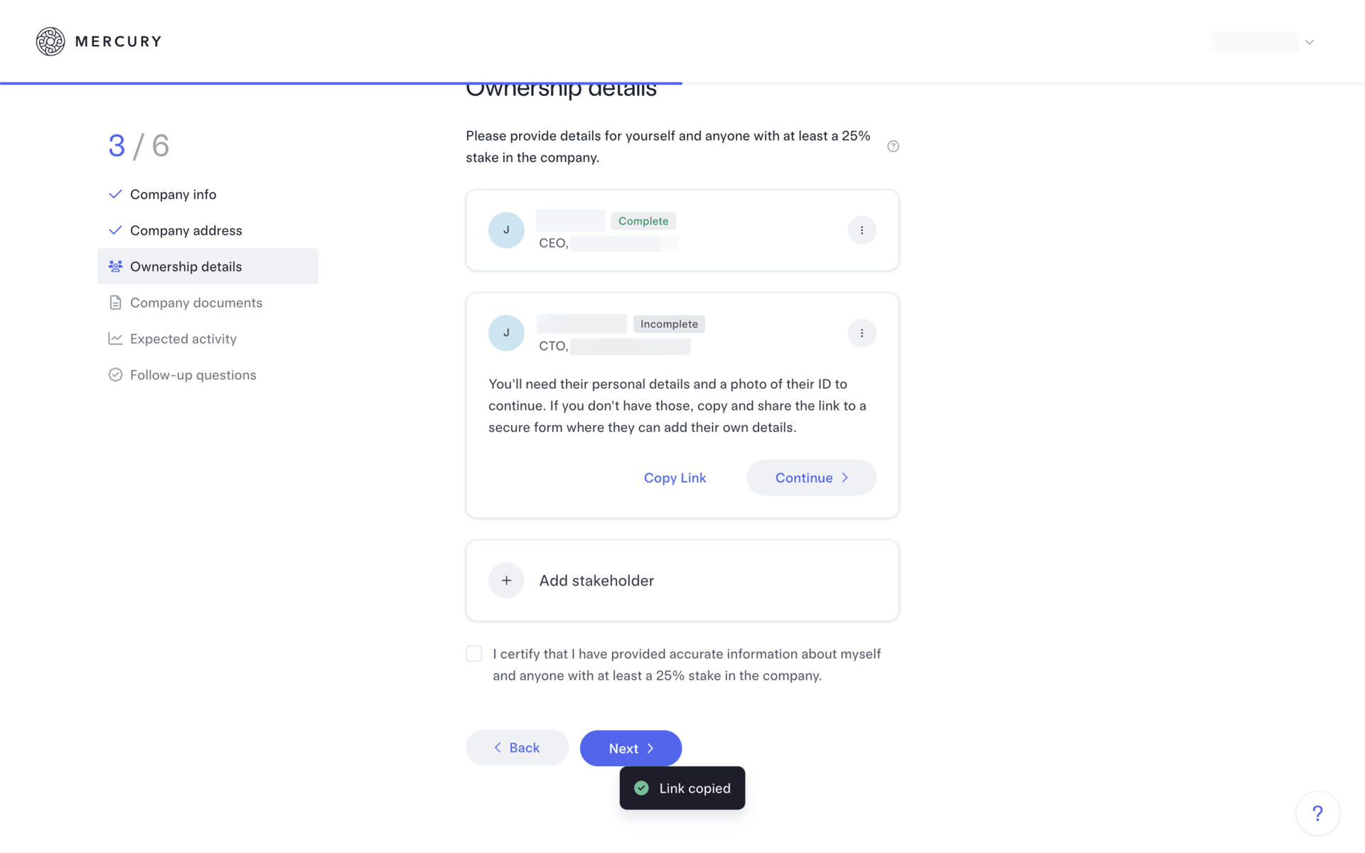 Mercury Web UI screenshot 5