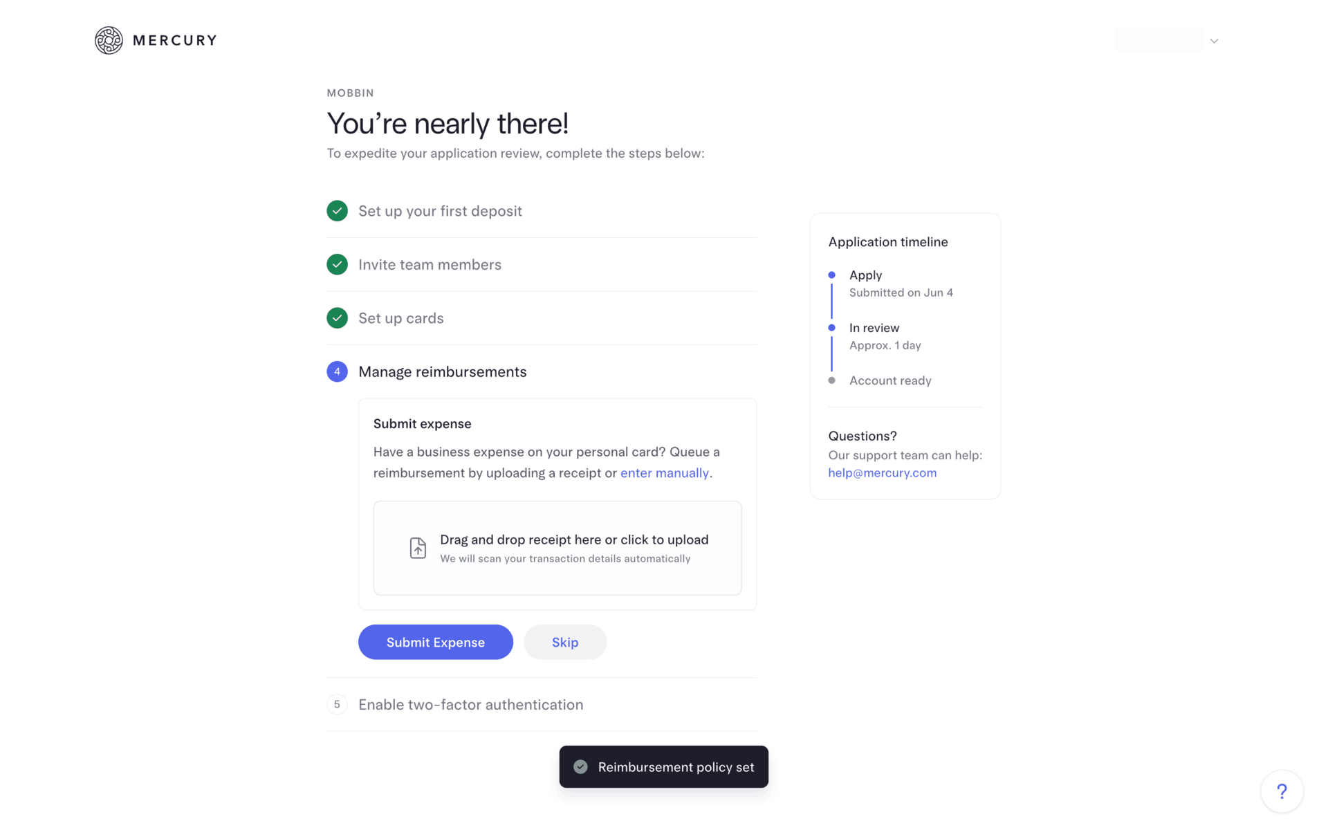 Mercury Web UI screenshot 15