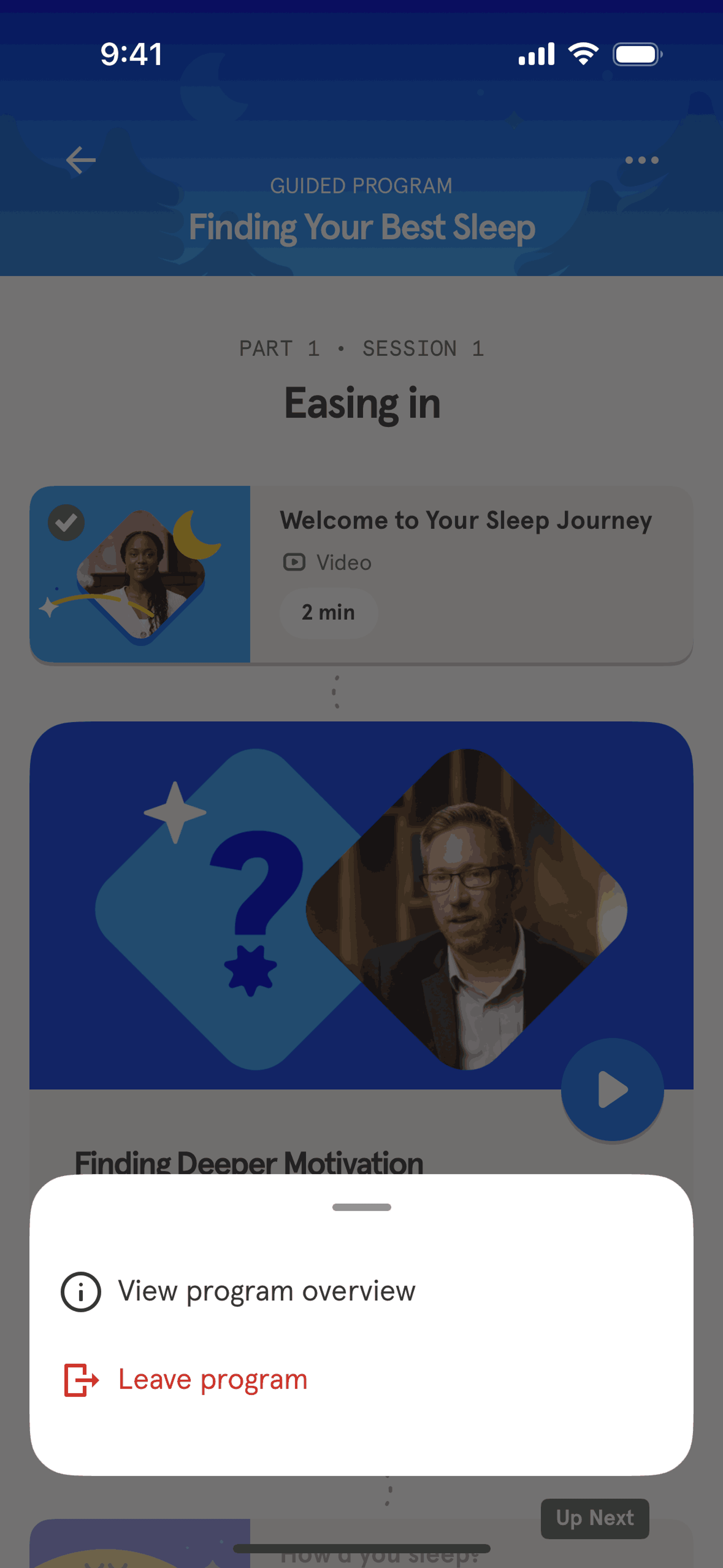 Headspace iOS UI screenshot 4
