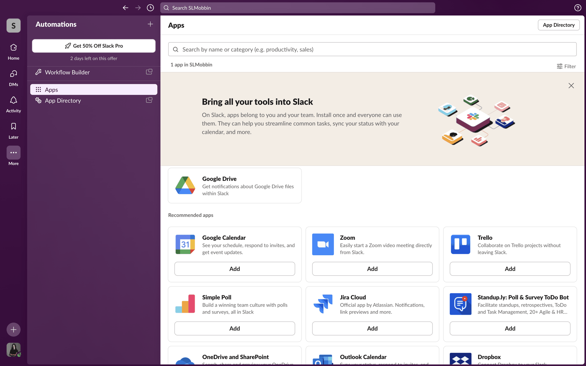 Slack Web UI screenshot 11