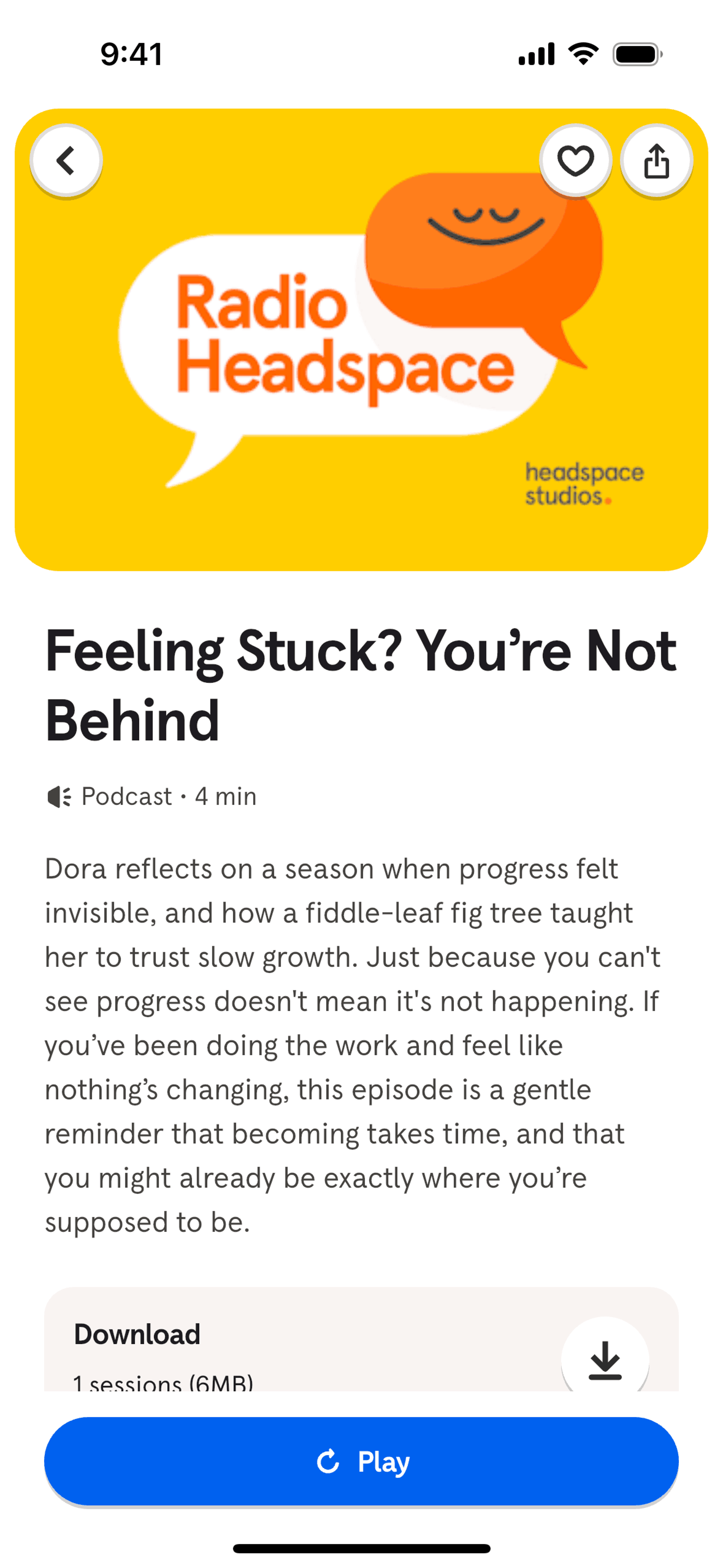 Headspace iOS UI screenshot 15