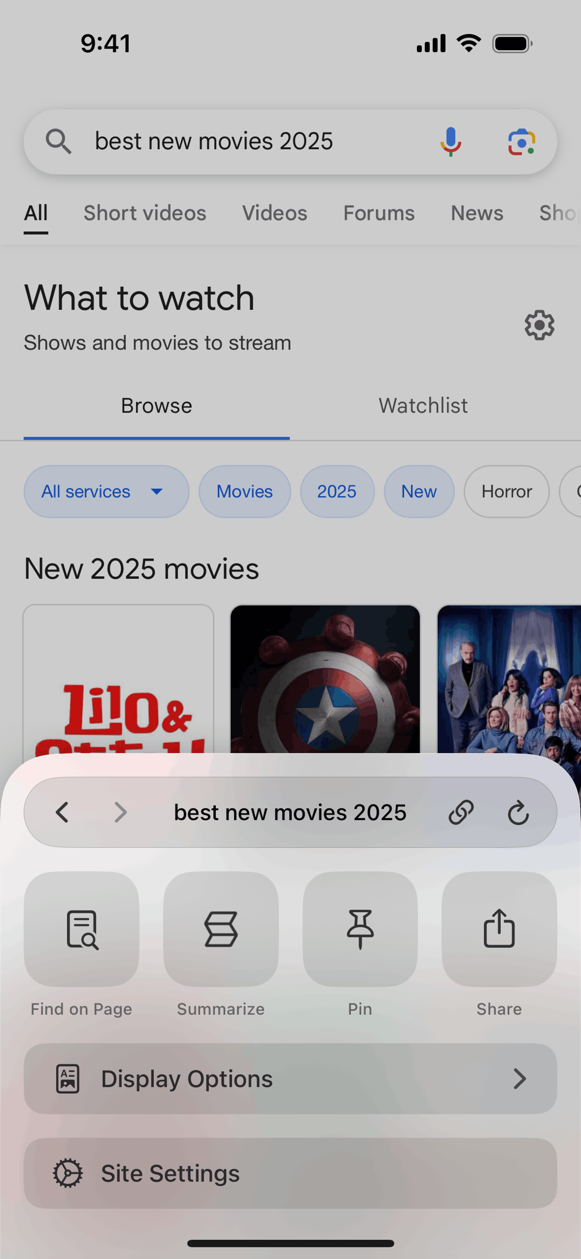 Arc Search iOS UI screenshot 15