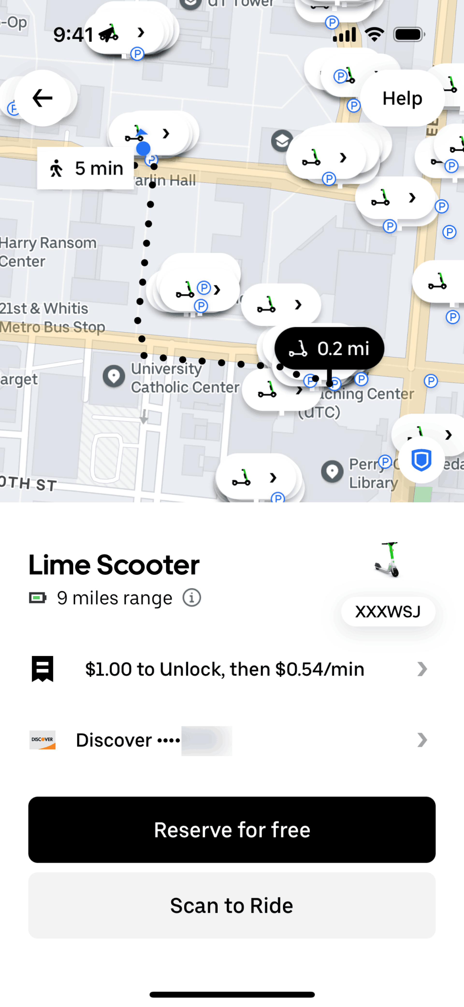 Uber iOS UI screenshot 5
