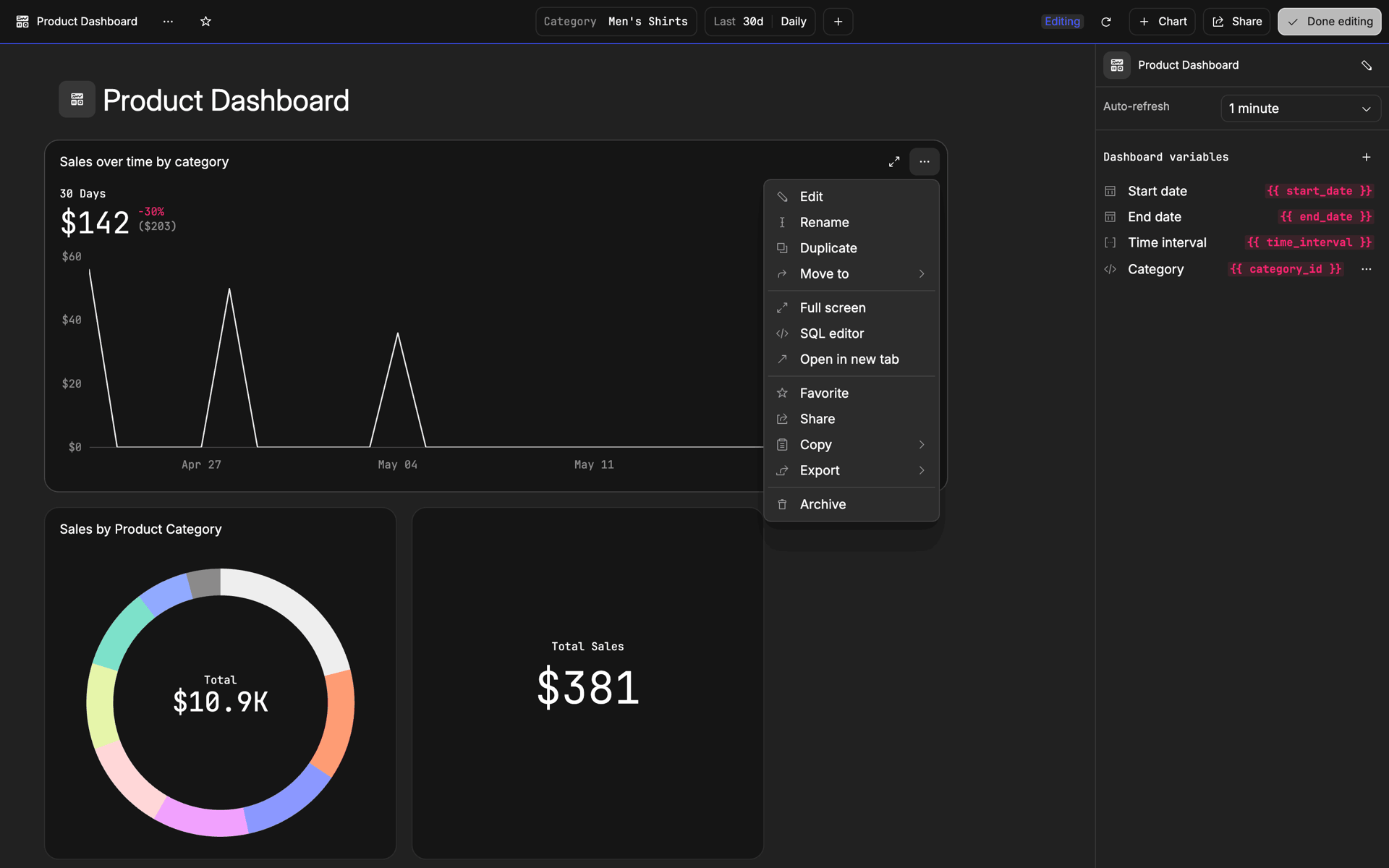 Basedash Web UI screenshot 10