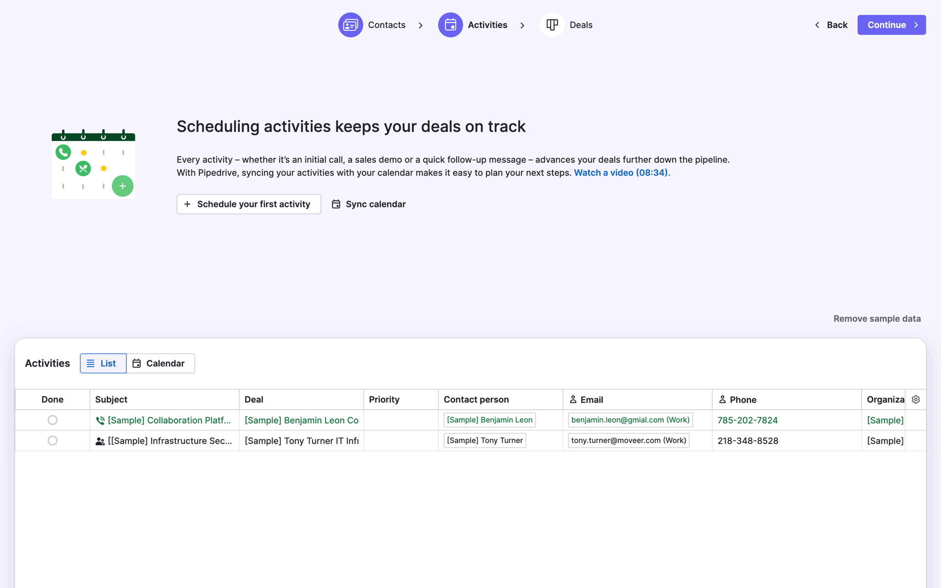 Pipedrive Web UI screenshot 2
