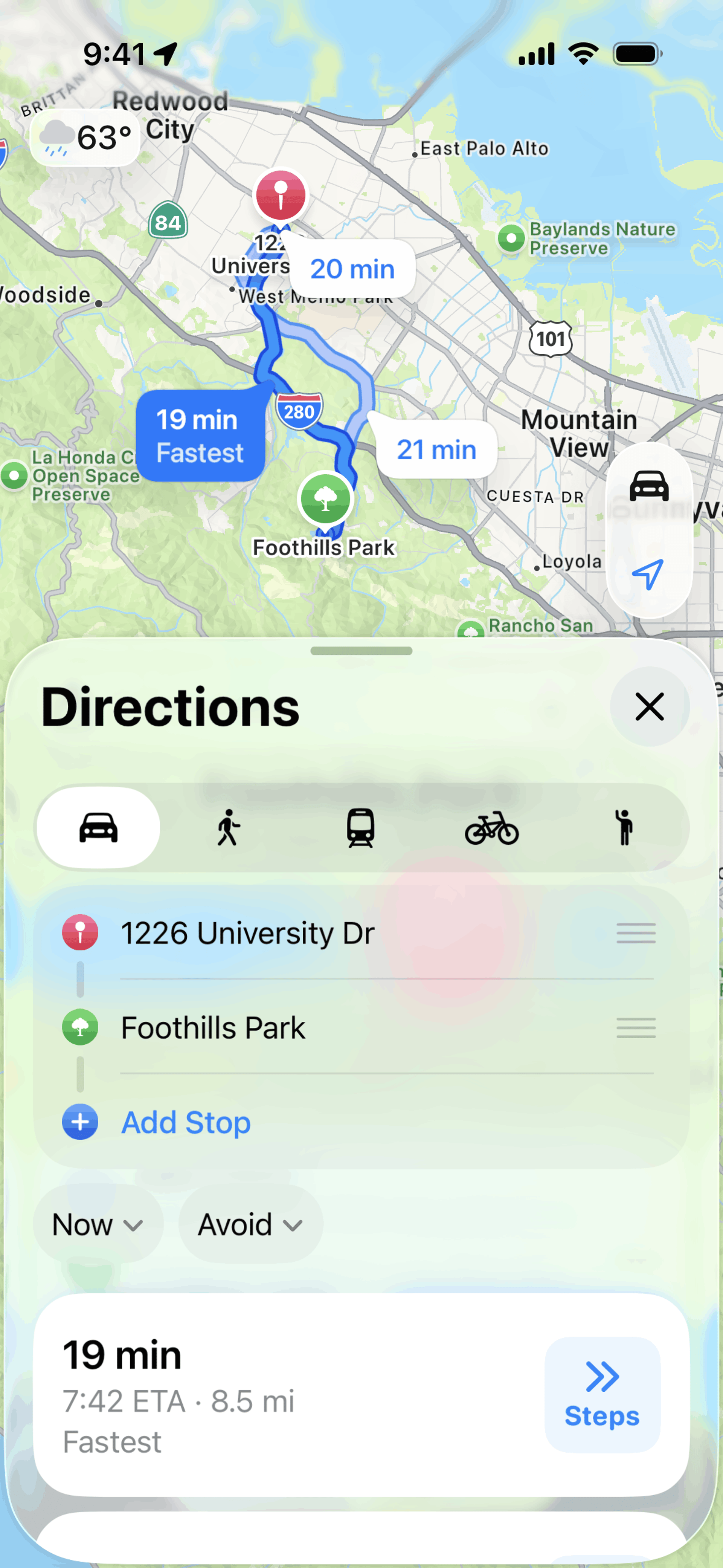 Apple Maps iOS UI screenshot 10