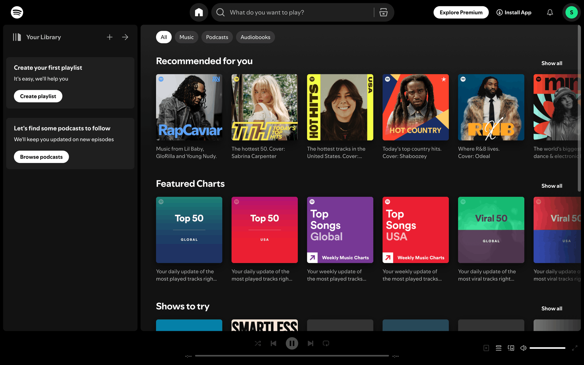 Spotify Web UI screenshot 16