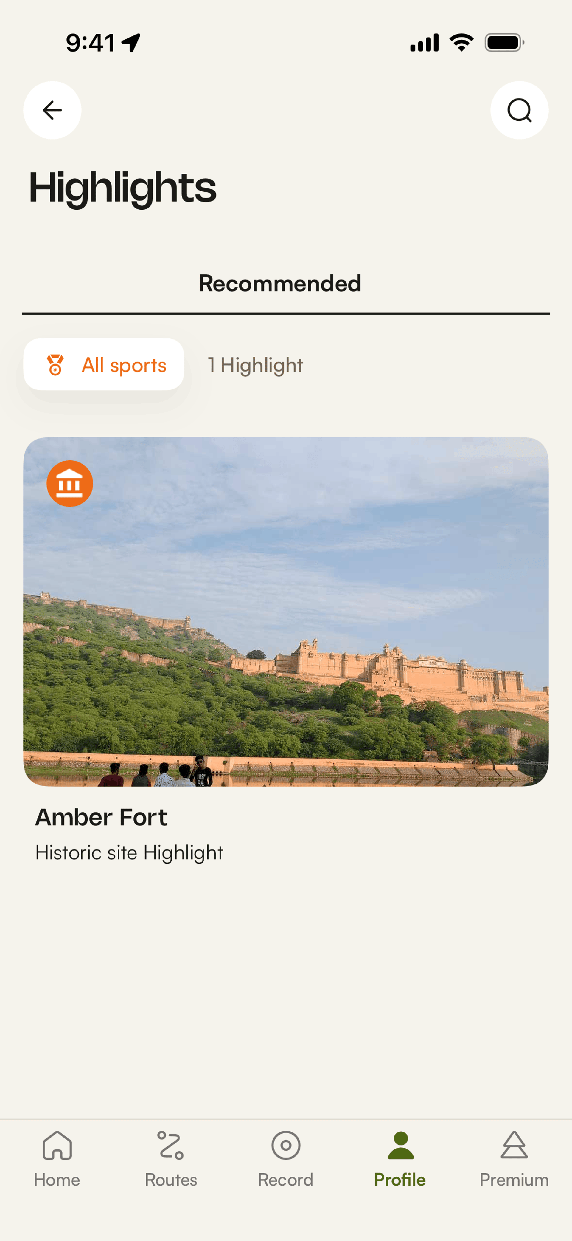 komoot iOS UI screenshot 24
