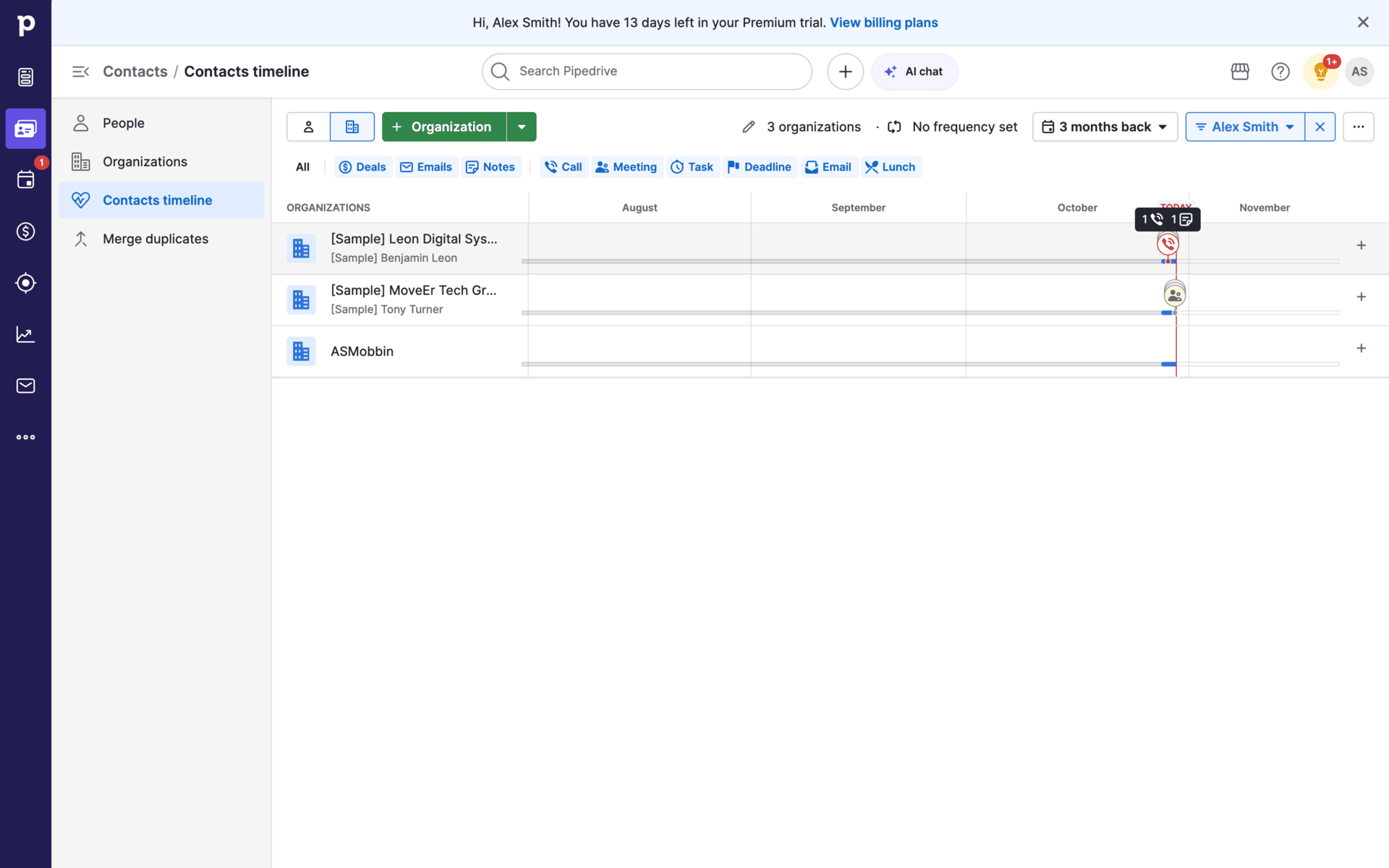 Pipedrive Web UI screenshot 20