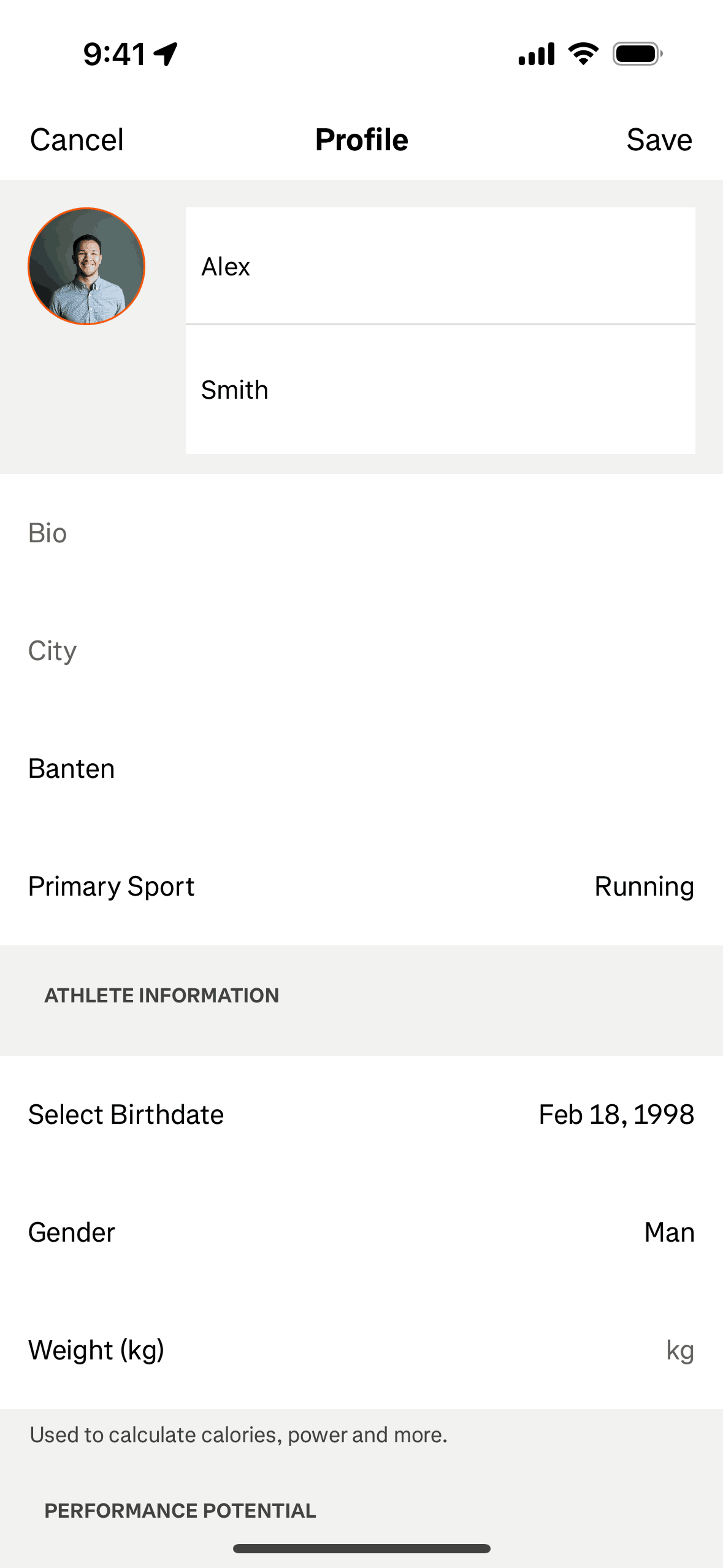 Strava iOS UI screenshot 23