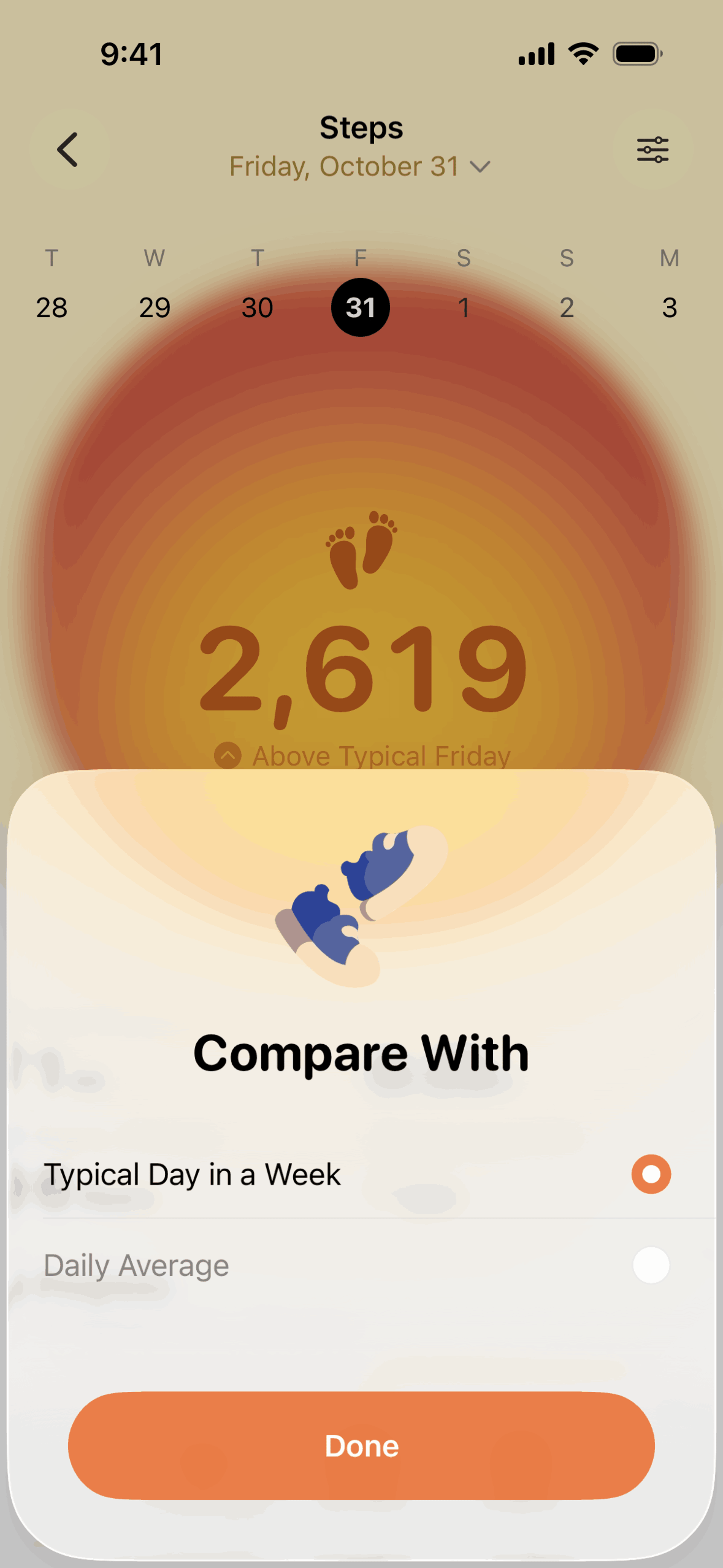 Gentler Streak iOS UI screenshot 11