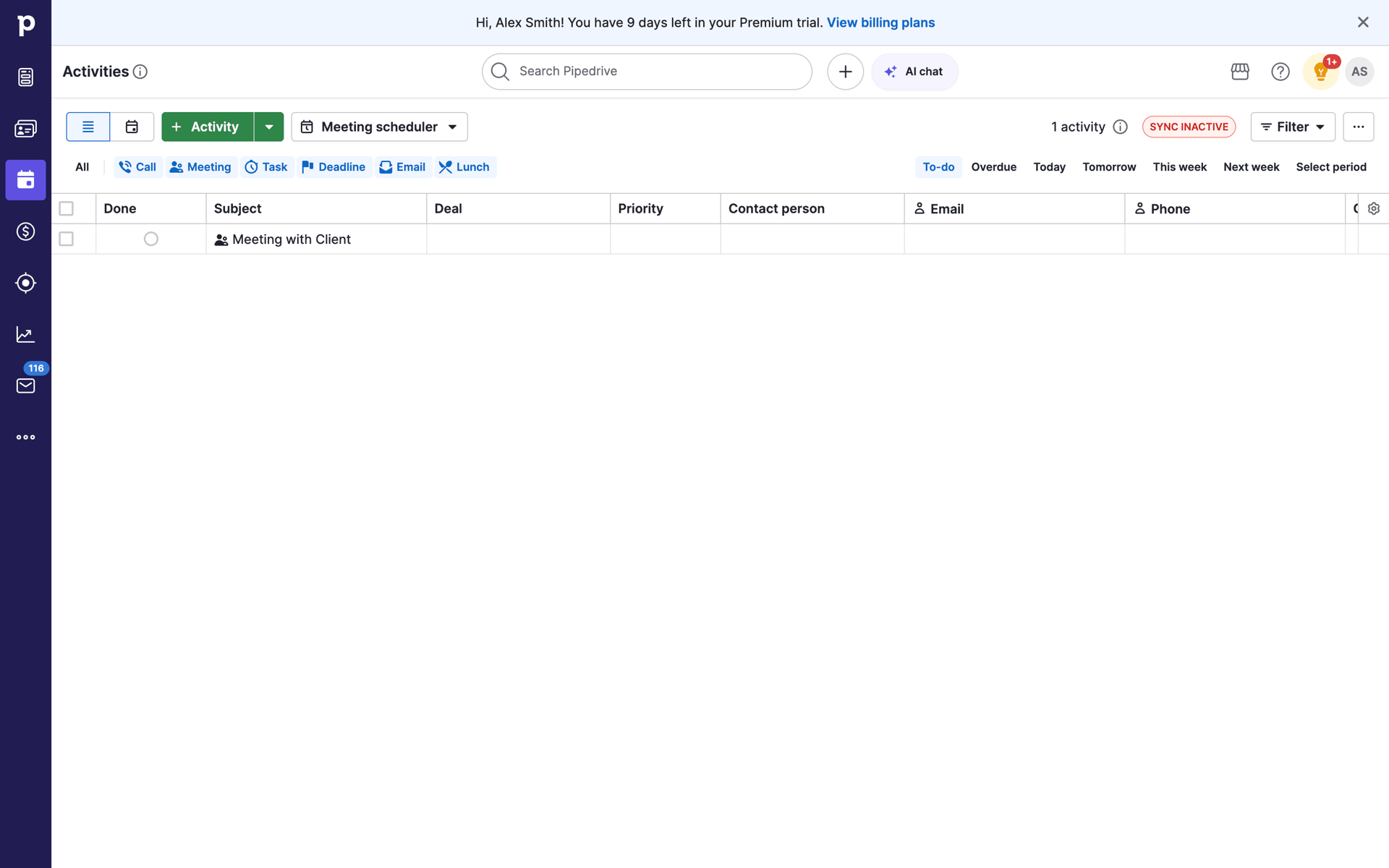 Pipedrive Web UI screenshot 24