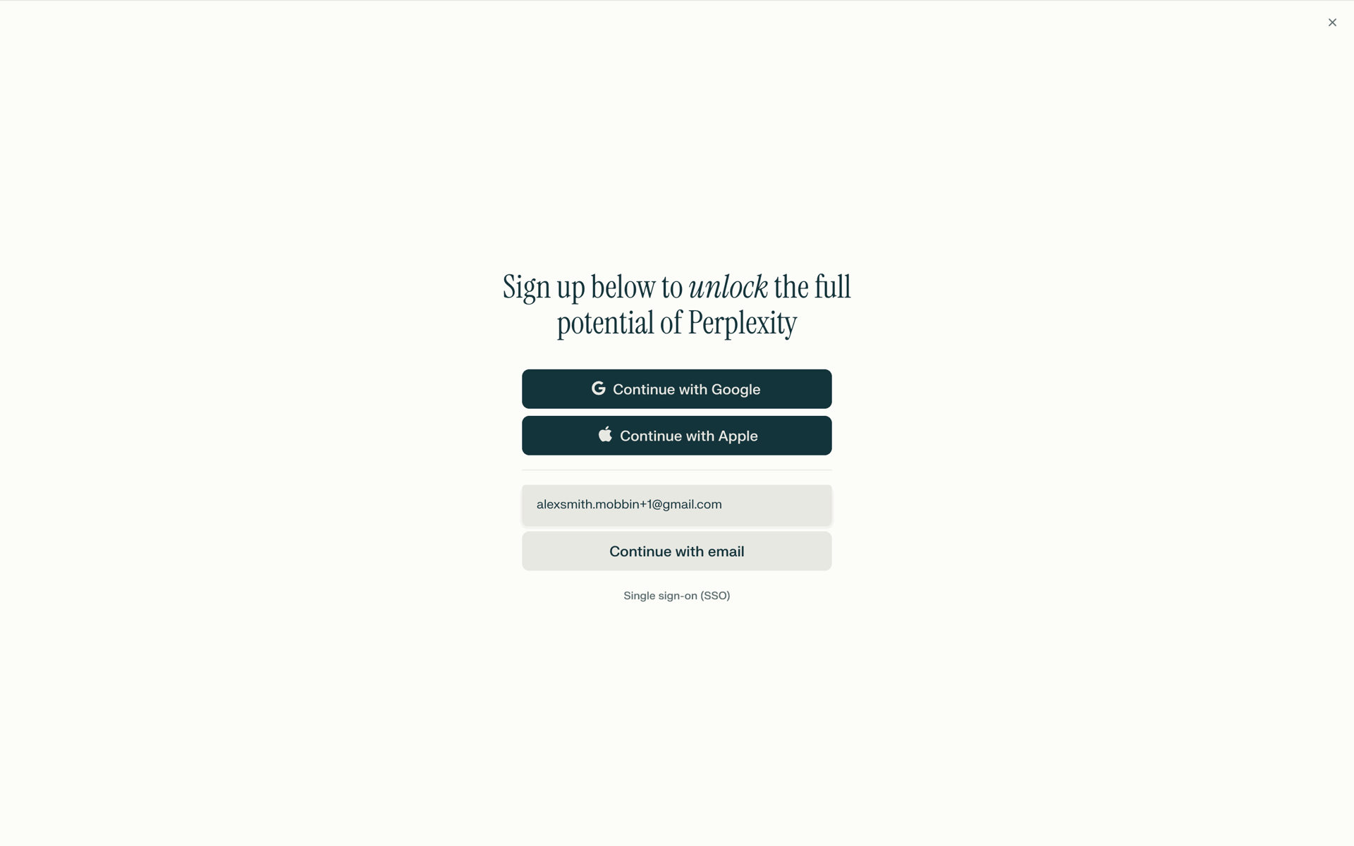 Perplexity Web UI screenshot 3