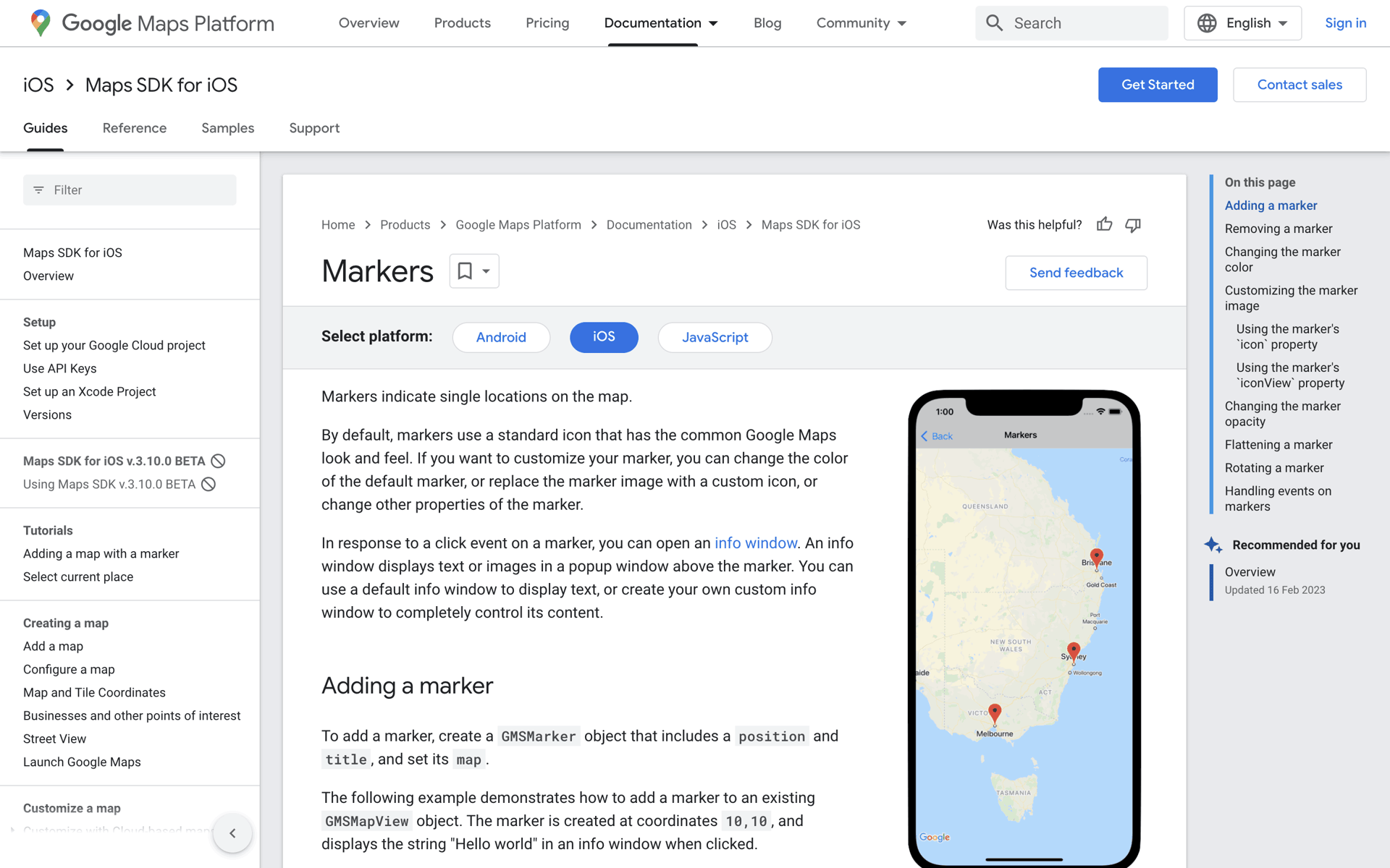 Google Maps Web UI screenshot 15