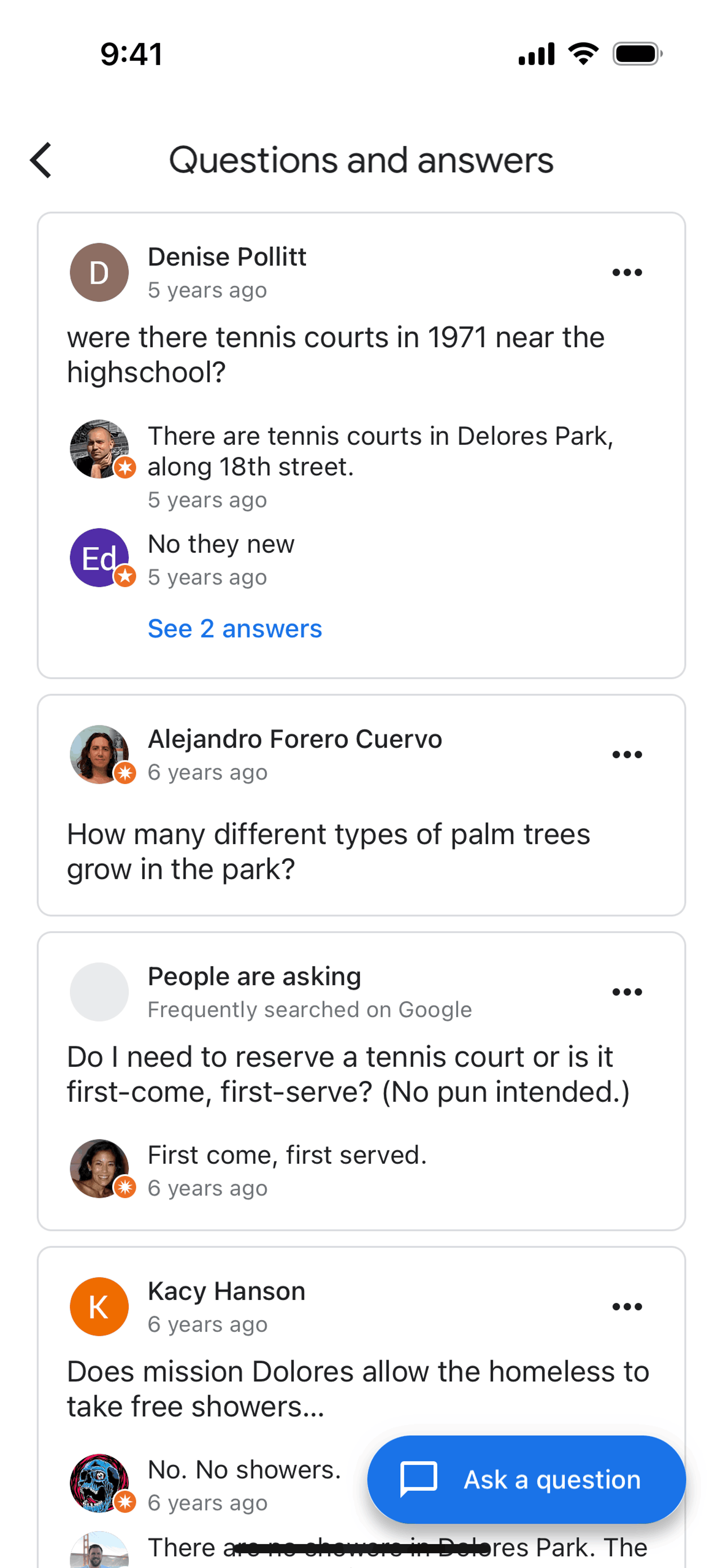 Google Maps iOS UI screenshot 11