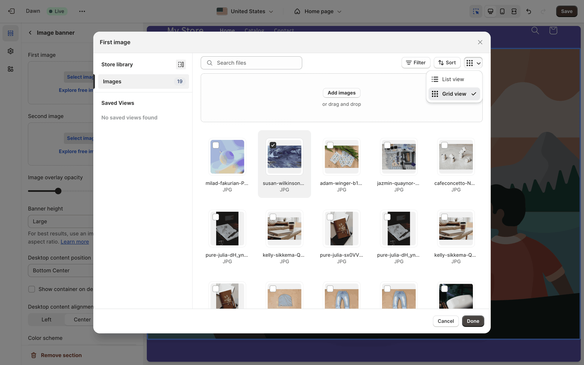 Shopify Web UI screenshot 10
