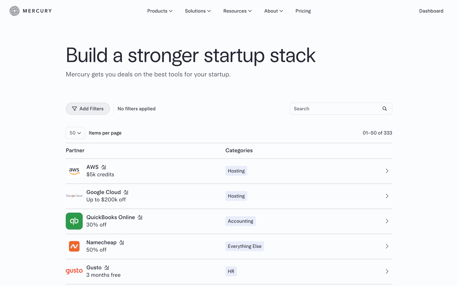 Mercury Web UI screenshot 8
