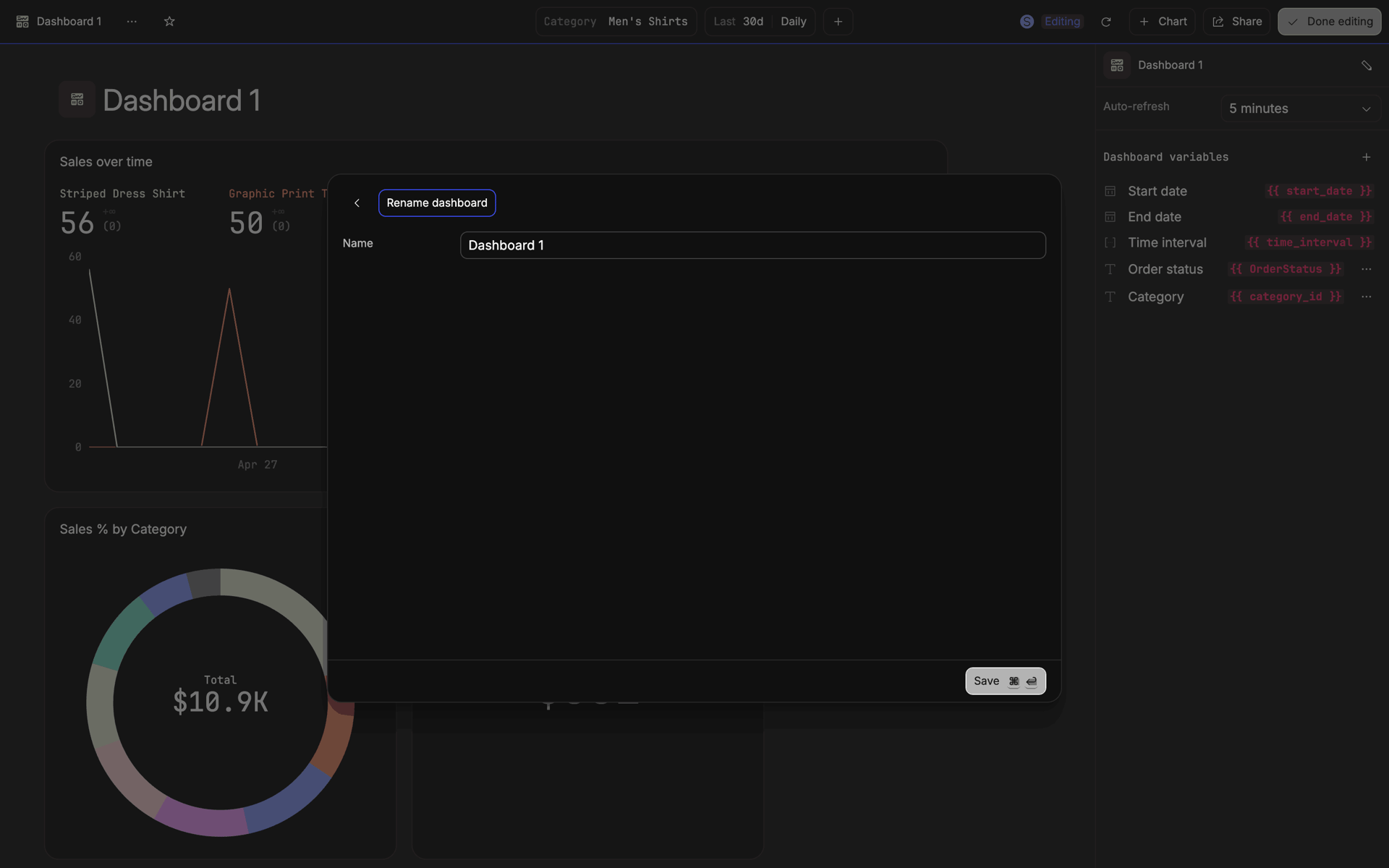 Basedash Web UI screenshot 15