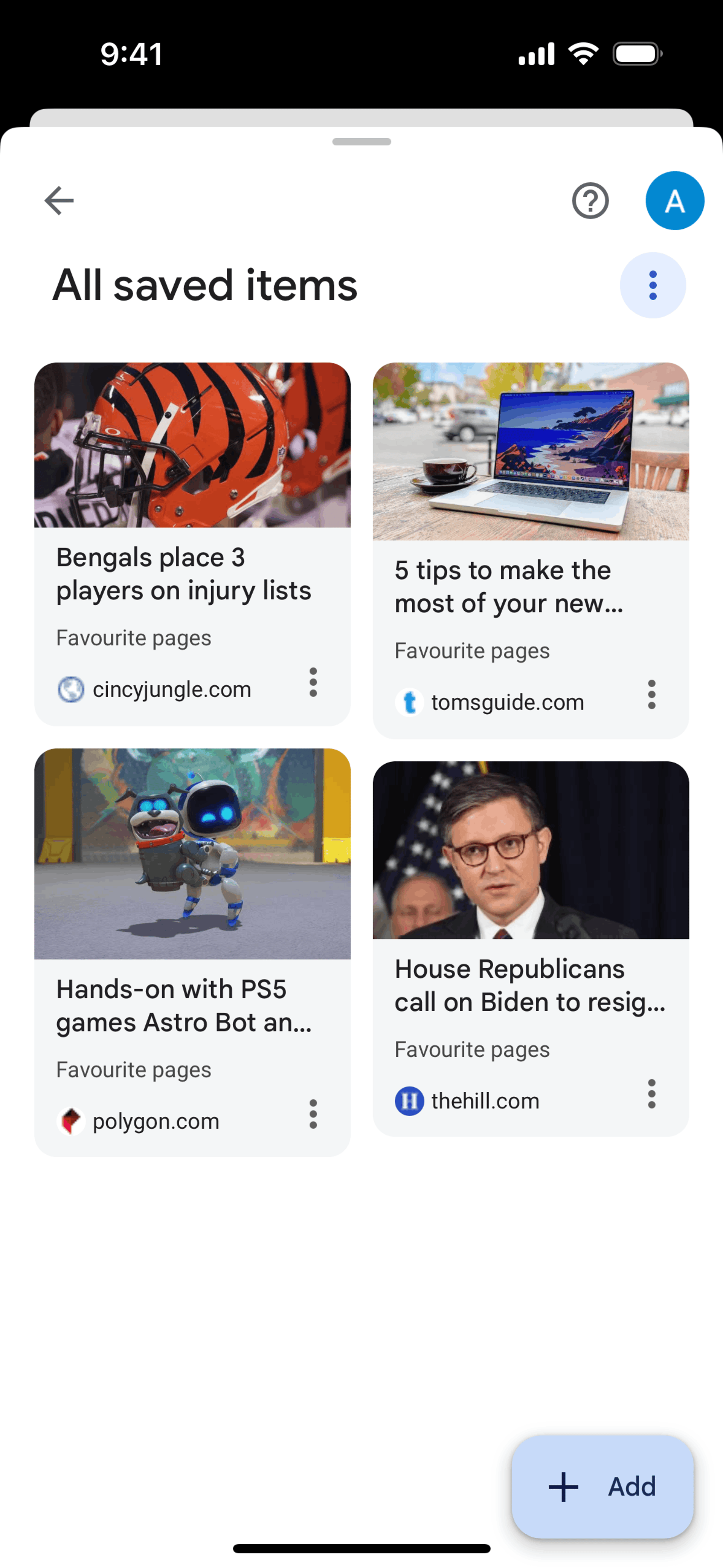 Google iOS UI screenshot 14