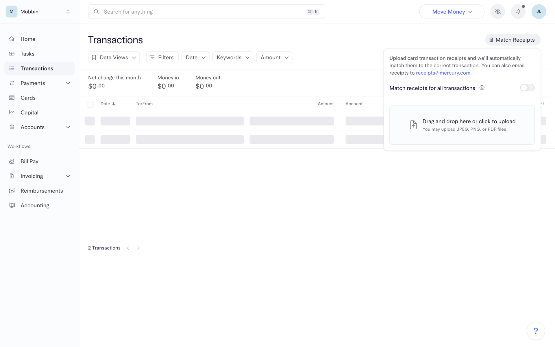 Mercury Web UI screenshot 24