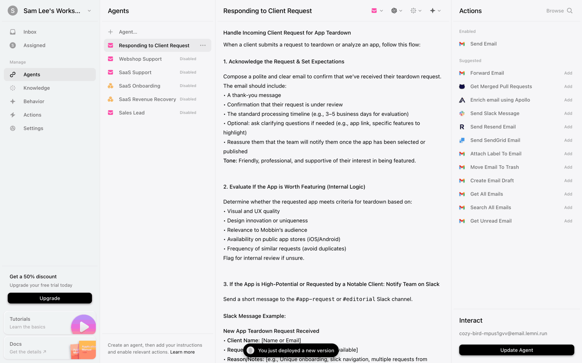 Lemni Web UI screenshot 6