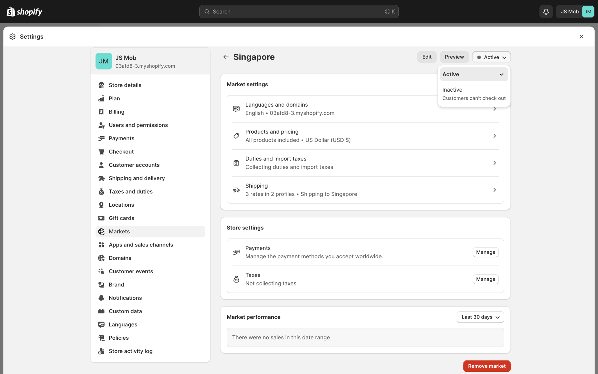 Shopify Web UI screenshot 9