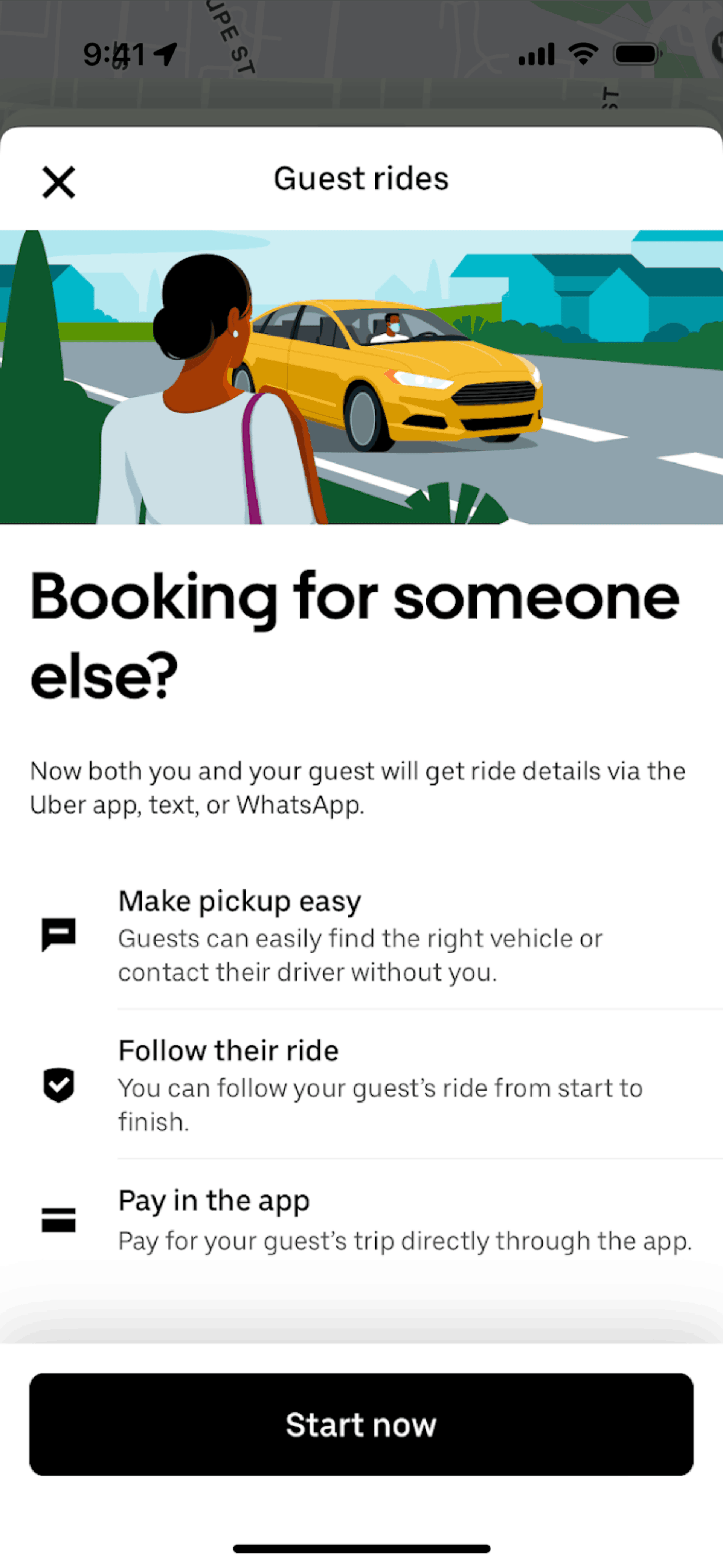Uber iOS UI screenshot 3