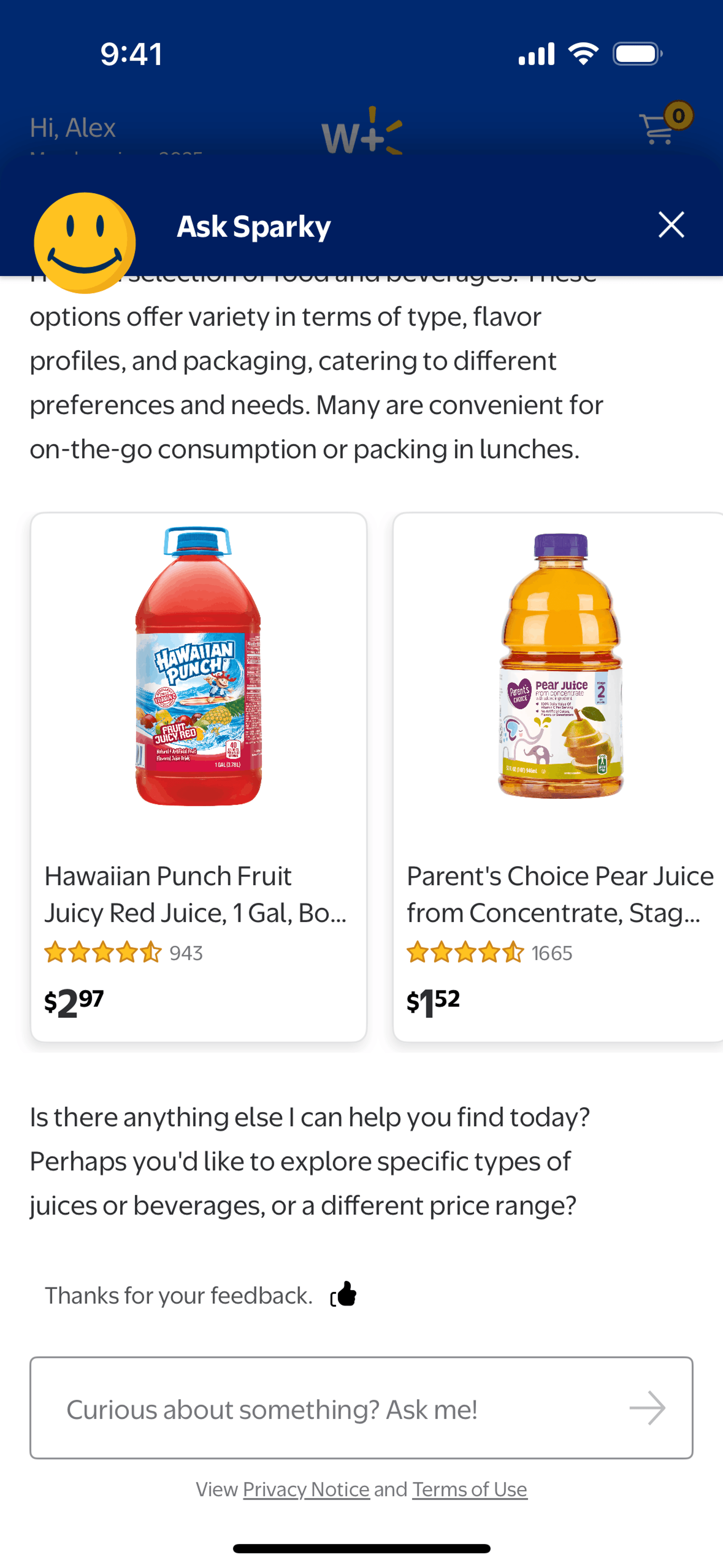Walmart iOS UI screenshot 9