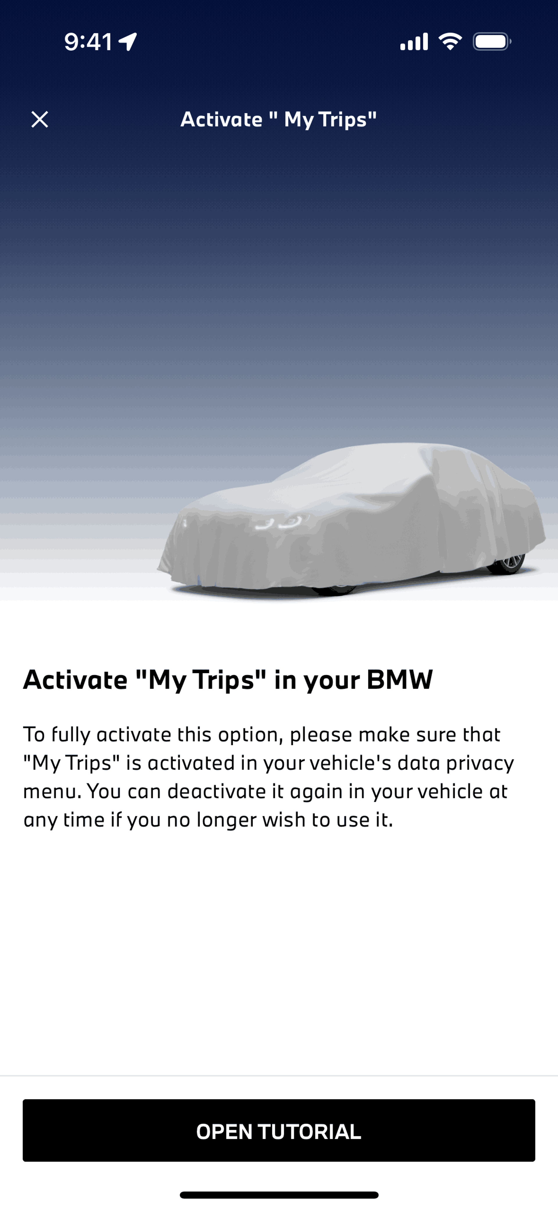 My BMW iOS UI screenshot 19