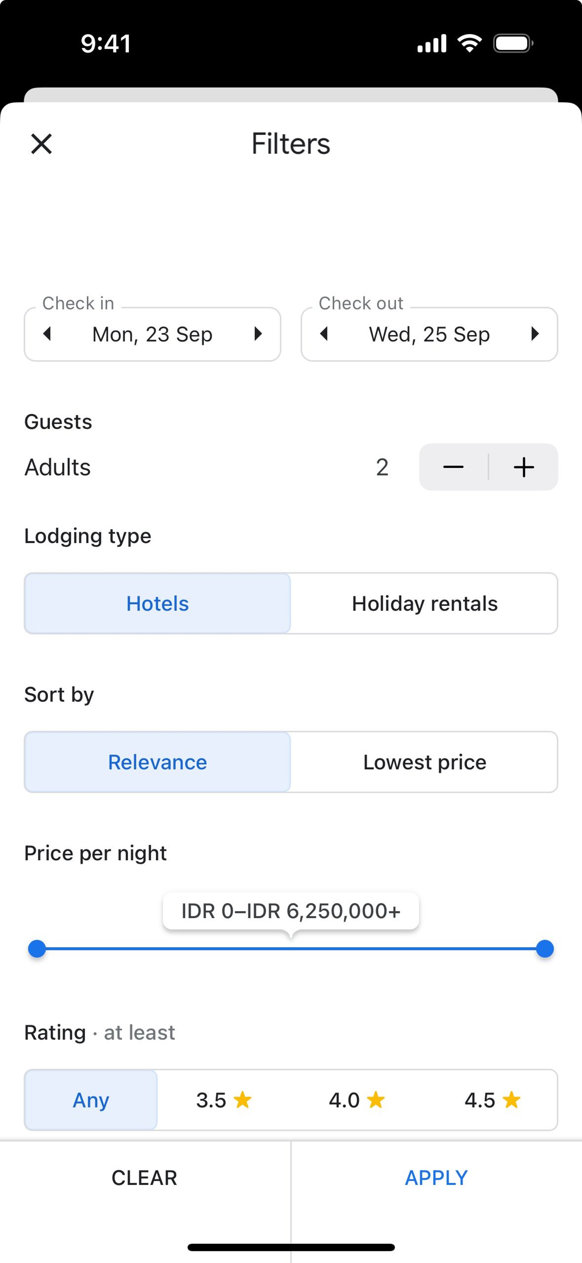 Google Maps iOS UI screenshot 18