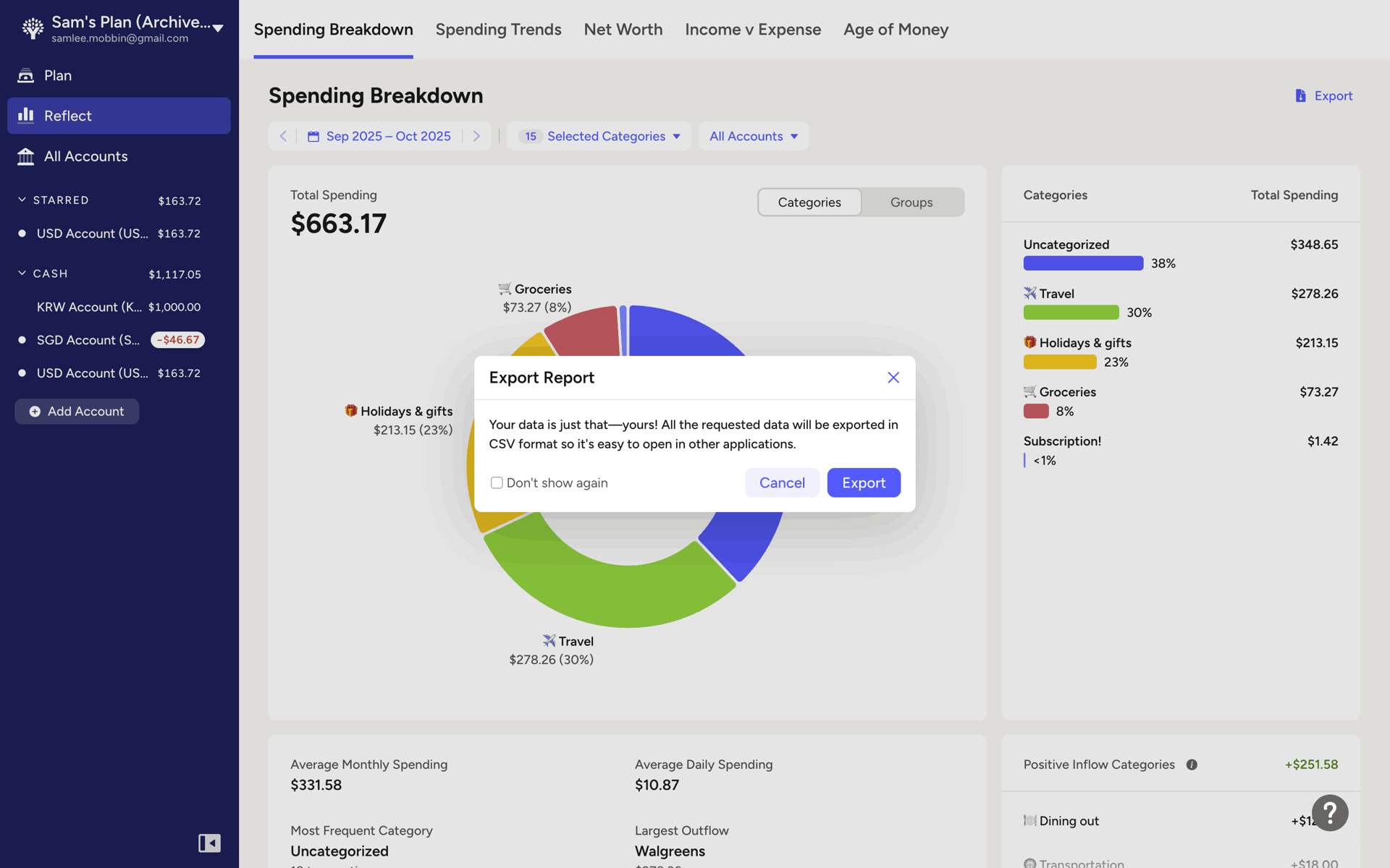 YNAB Web UI screenshot 4