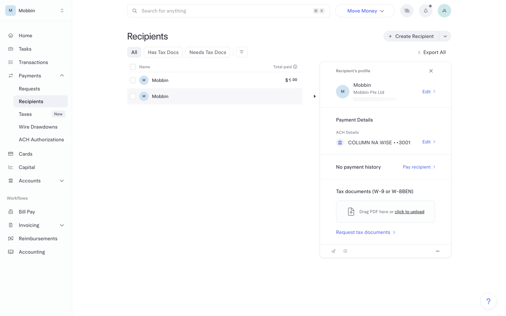 Mercury Web UI screenshot 9