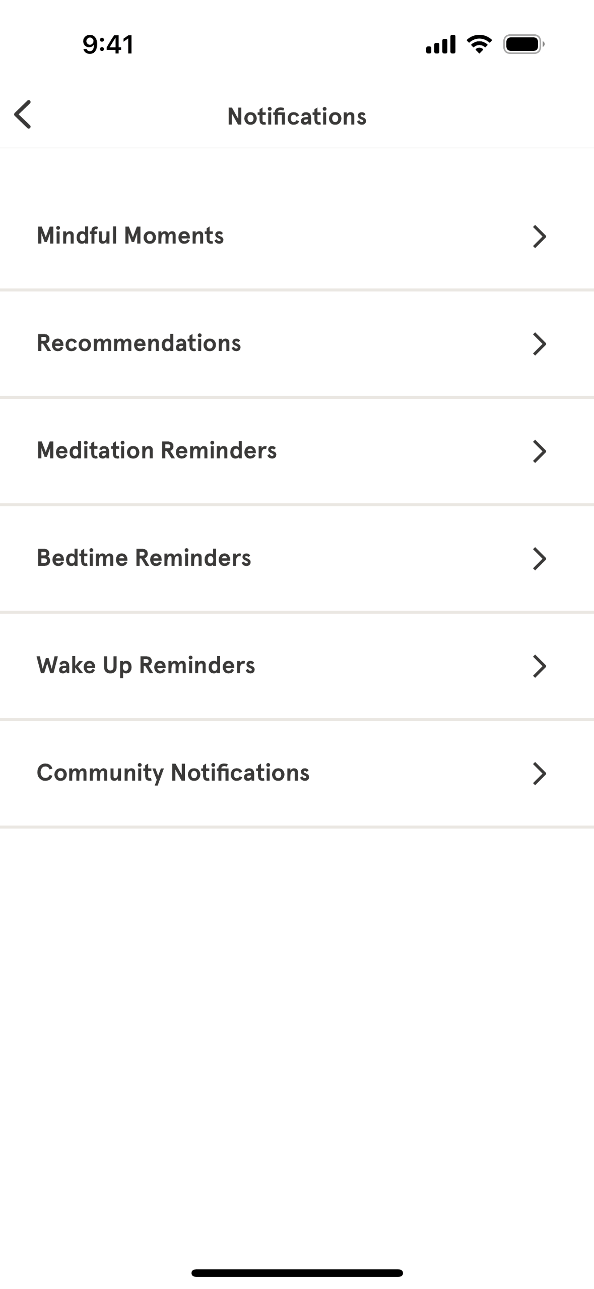 Headspace iOS UI screenshot 24