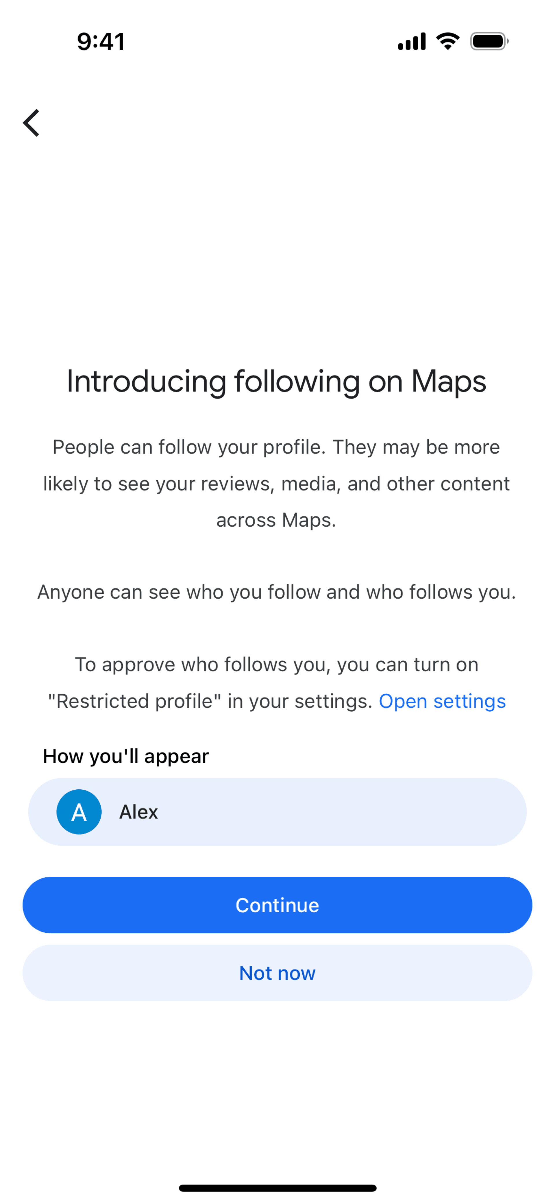 Google Maps iOS UI screenshot 8