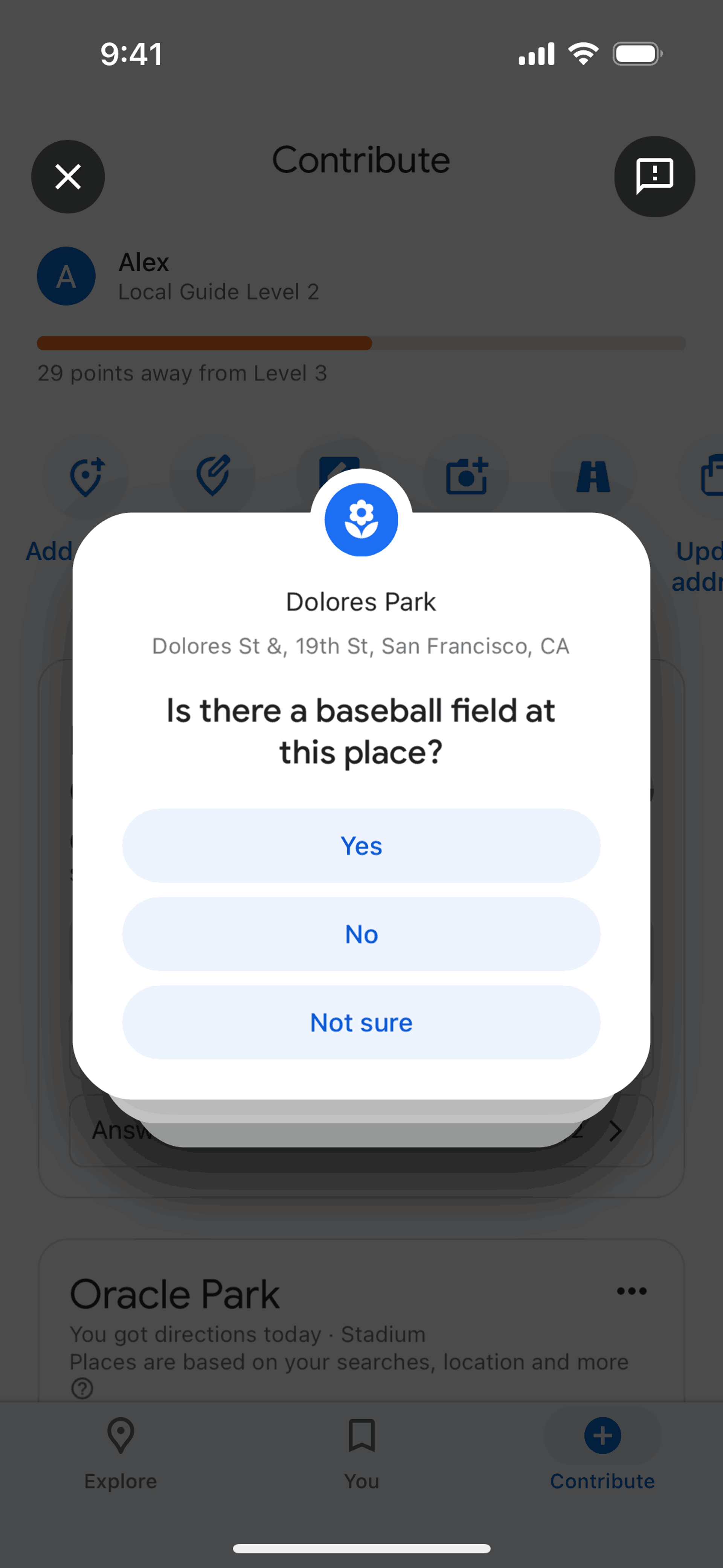 Google Maps iOS UI screenshot 23