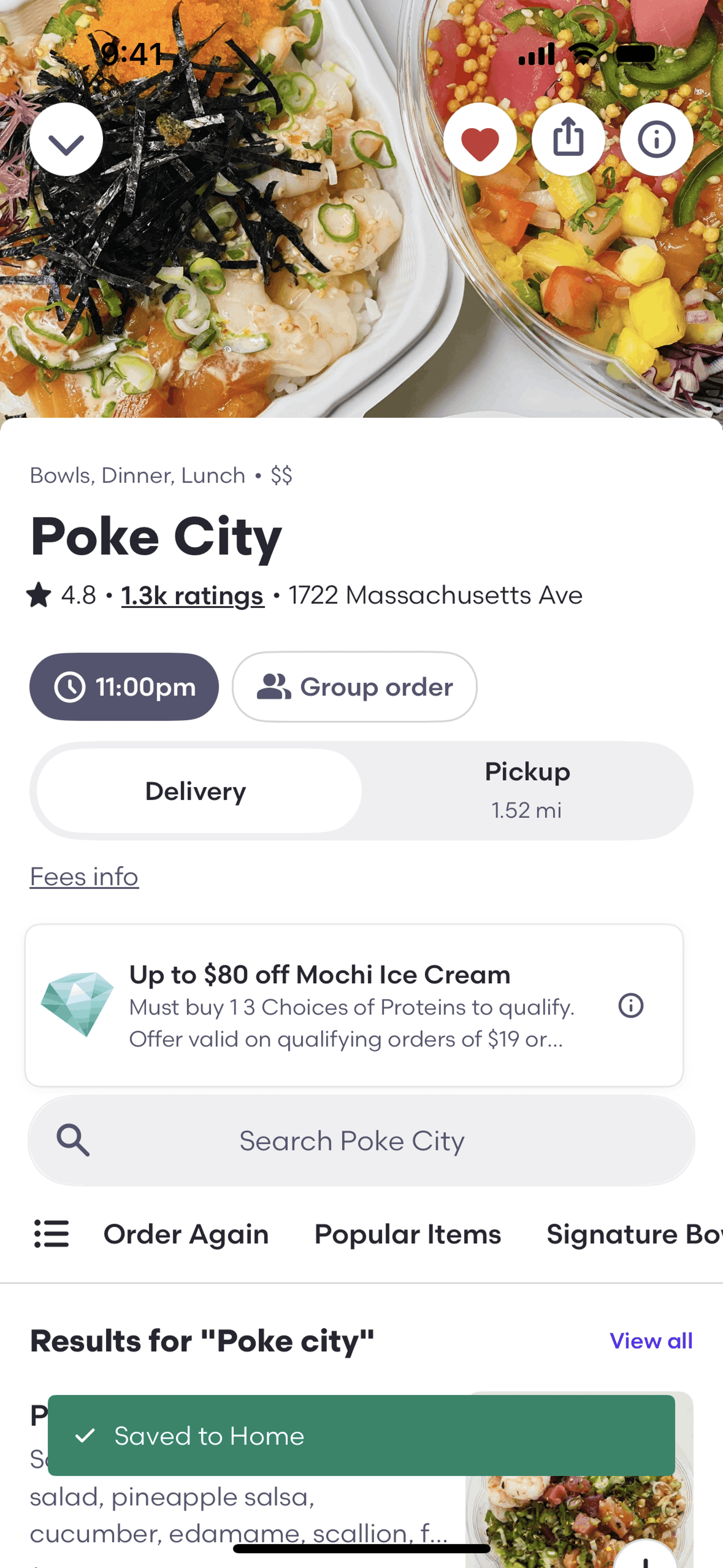 Grubhub iOS UI screenshot 20