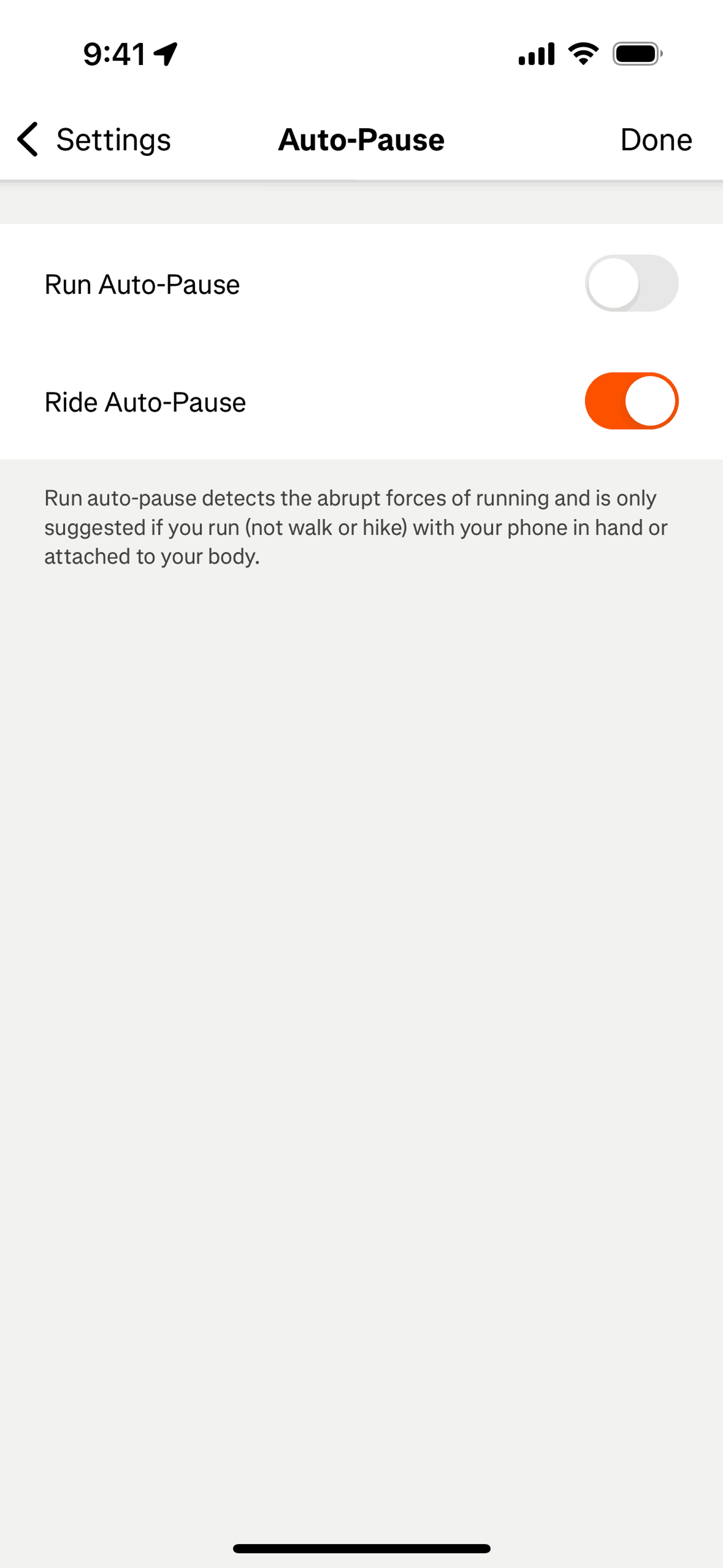 Strava iOS UI screenshot 15