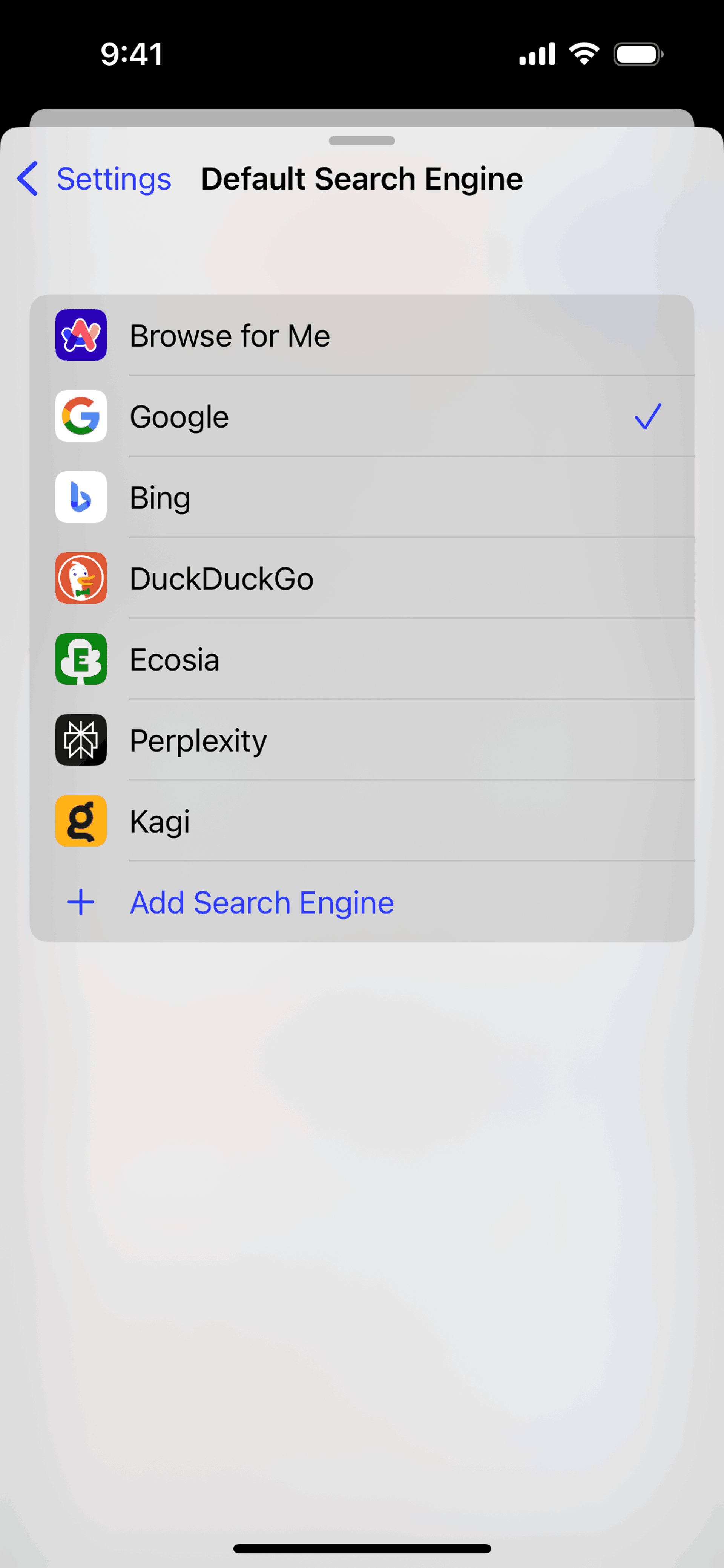 Arc Search iOS UI screenshot 24