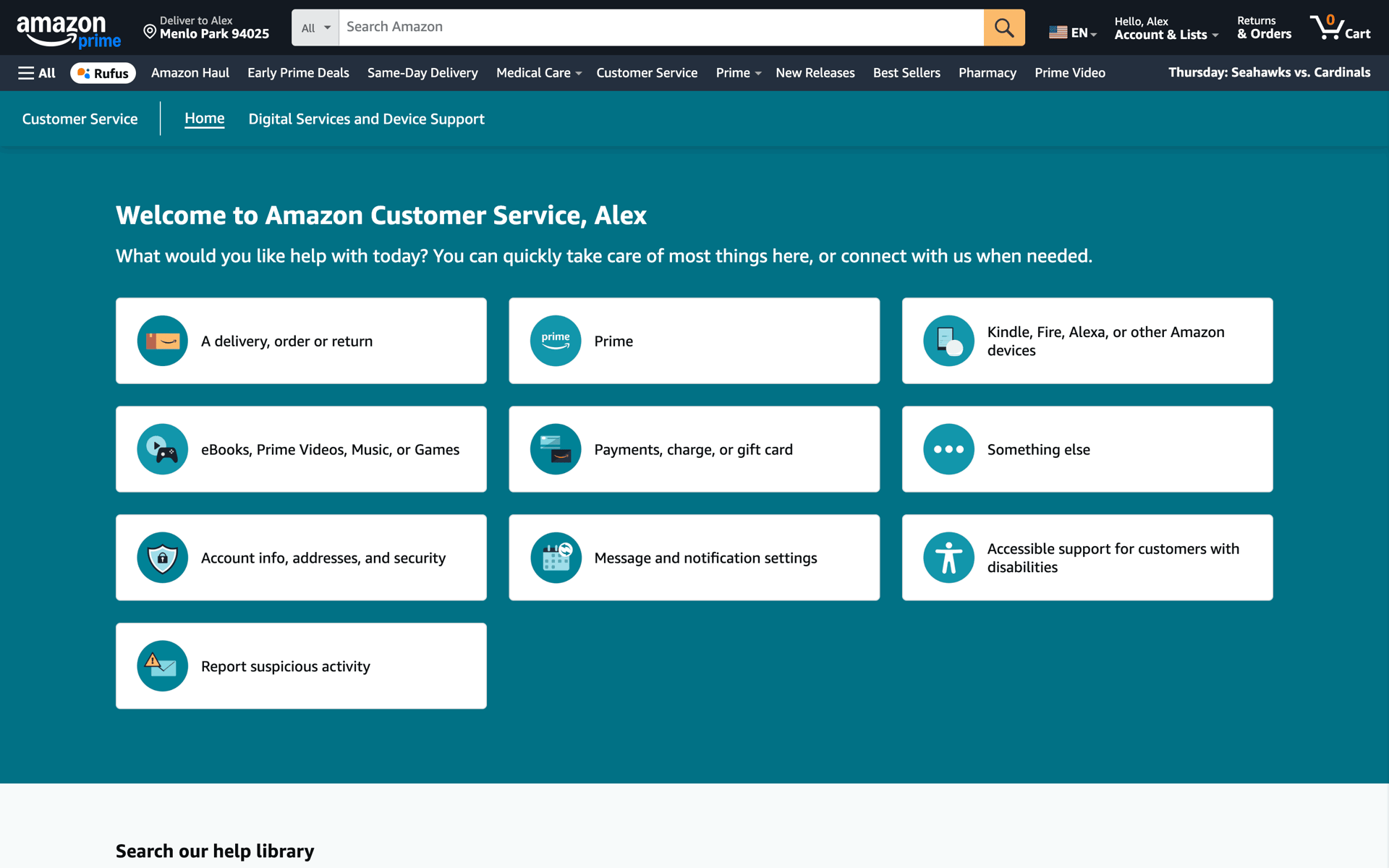 Amazon Web UI screenshot 17