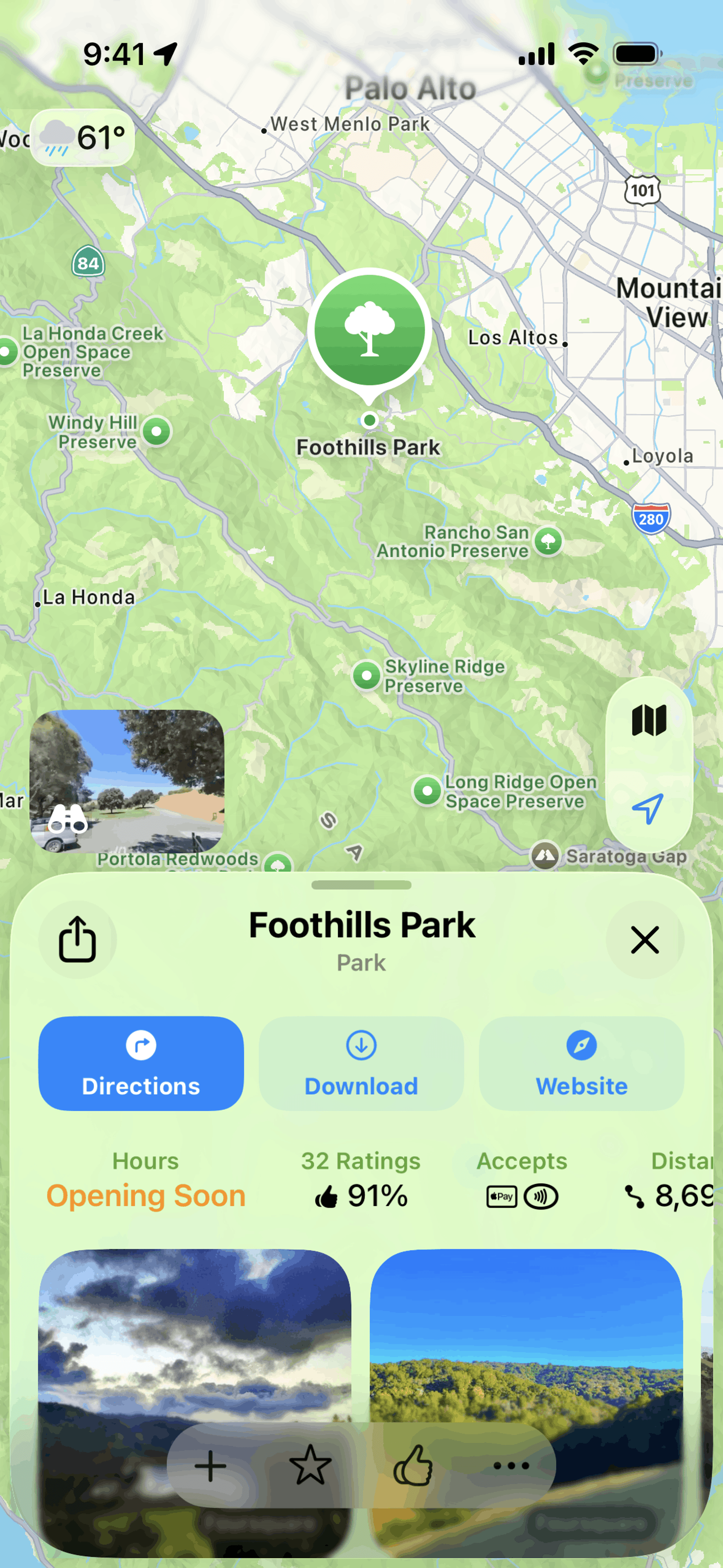 Apple Maps iOS UI screenshot 13