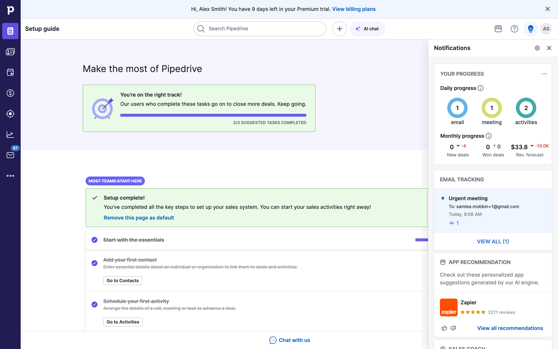 Pipedrive Web UI screenshot 13