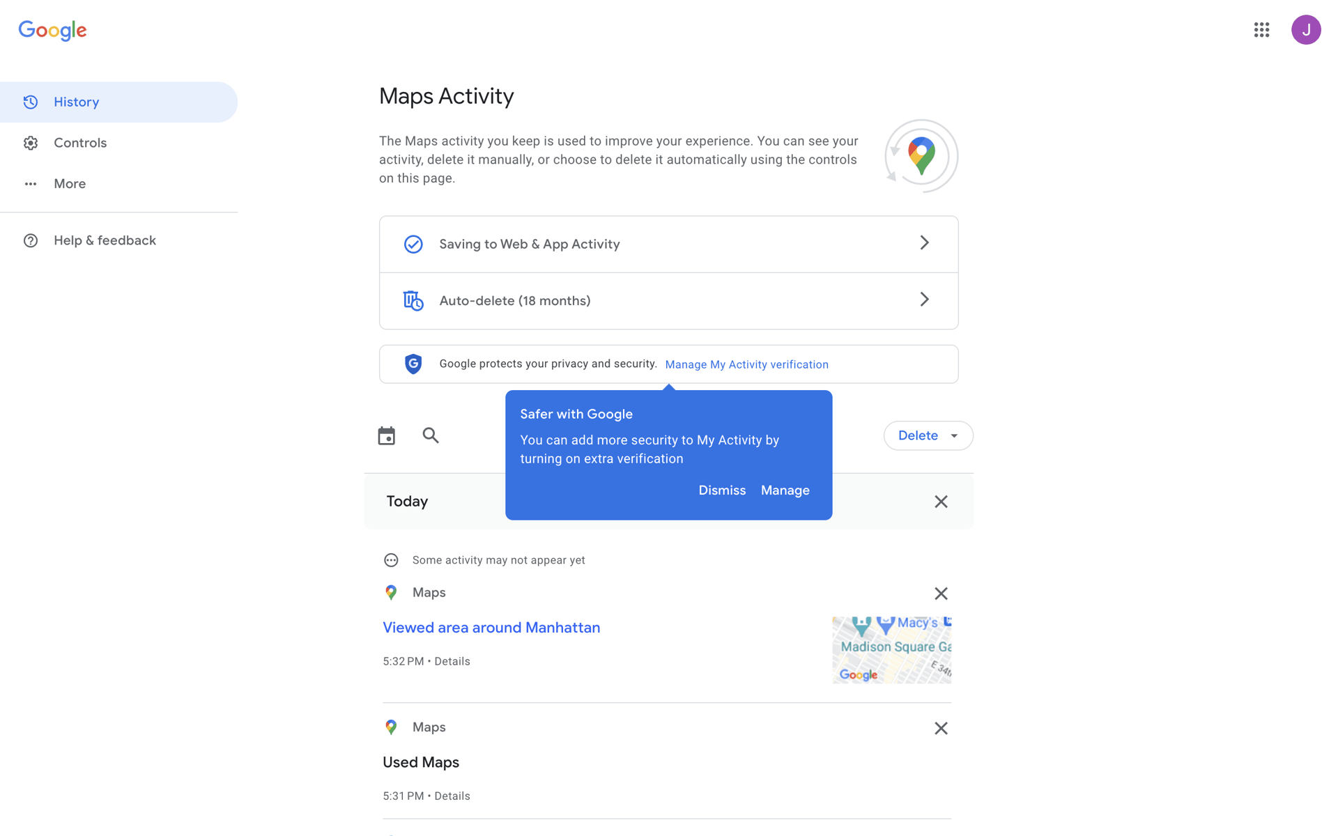 Google Maps Web UI screenshot 7