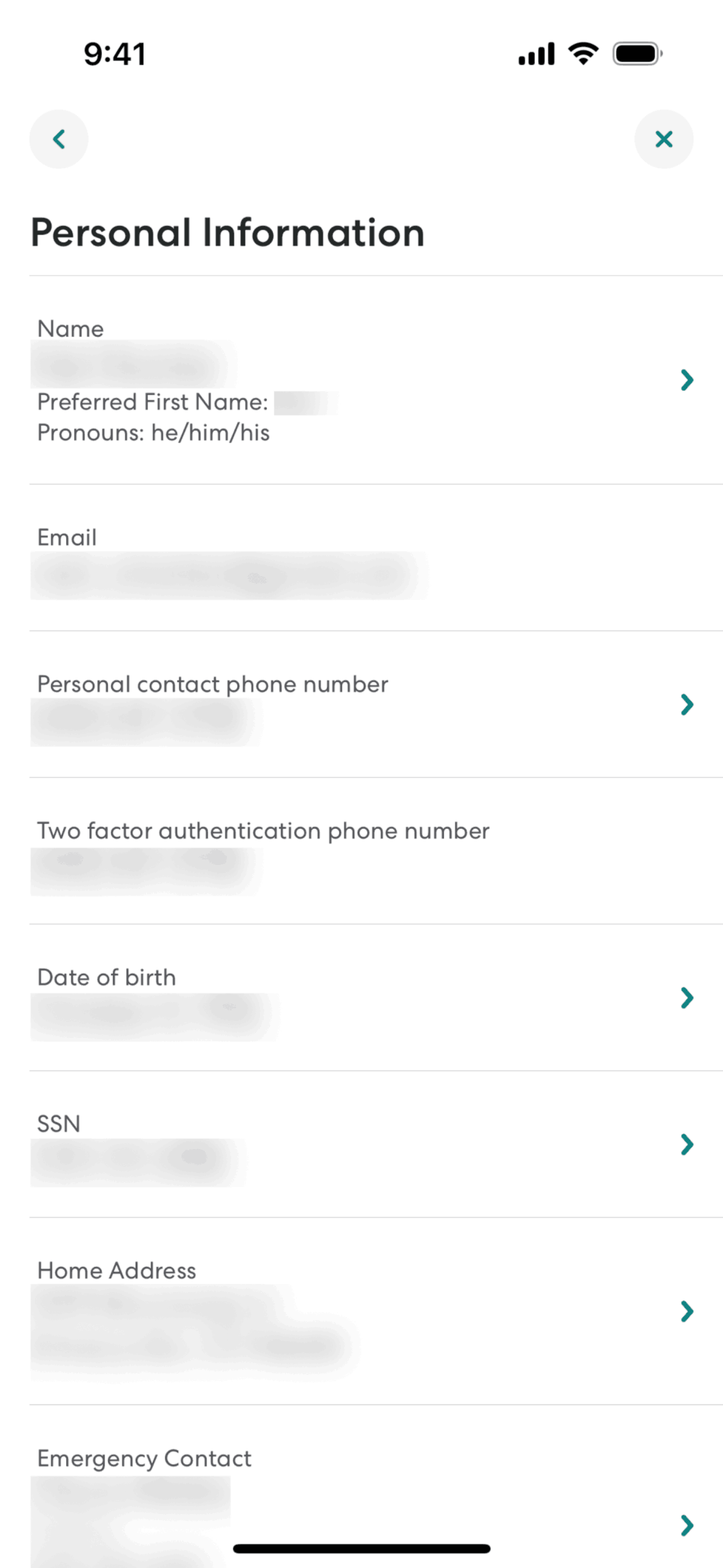 Gusto Mobile iOS UI screenshot 6