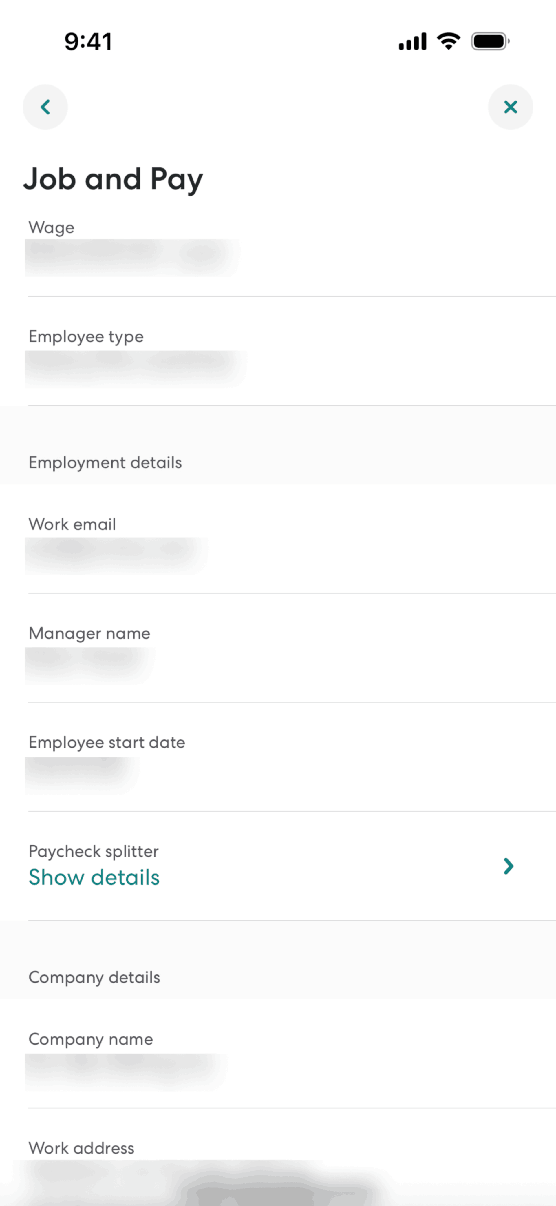 Gusto Mobile iOS UI screenshot 7