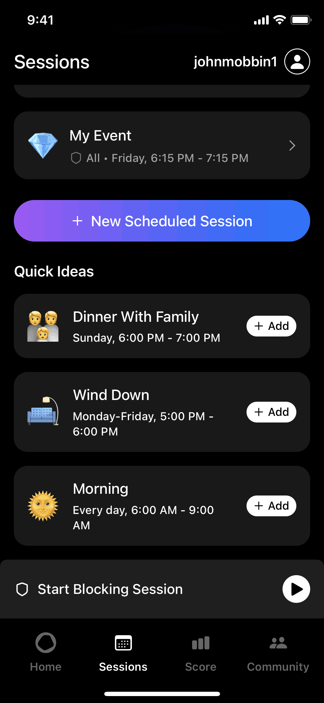 Opal focus app iOS onboarding screen — app-blocking setup flow