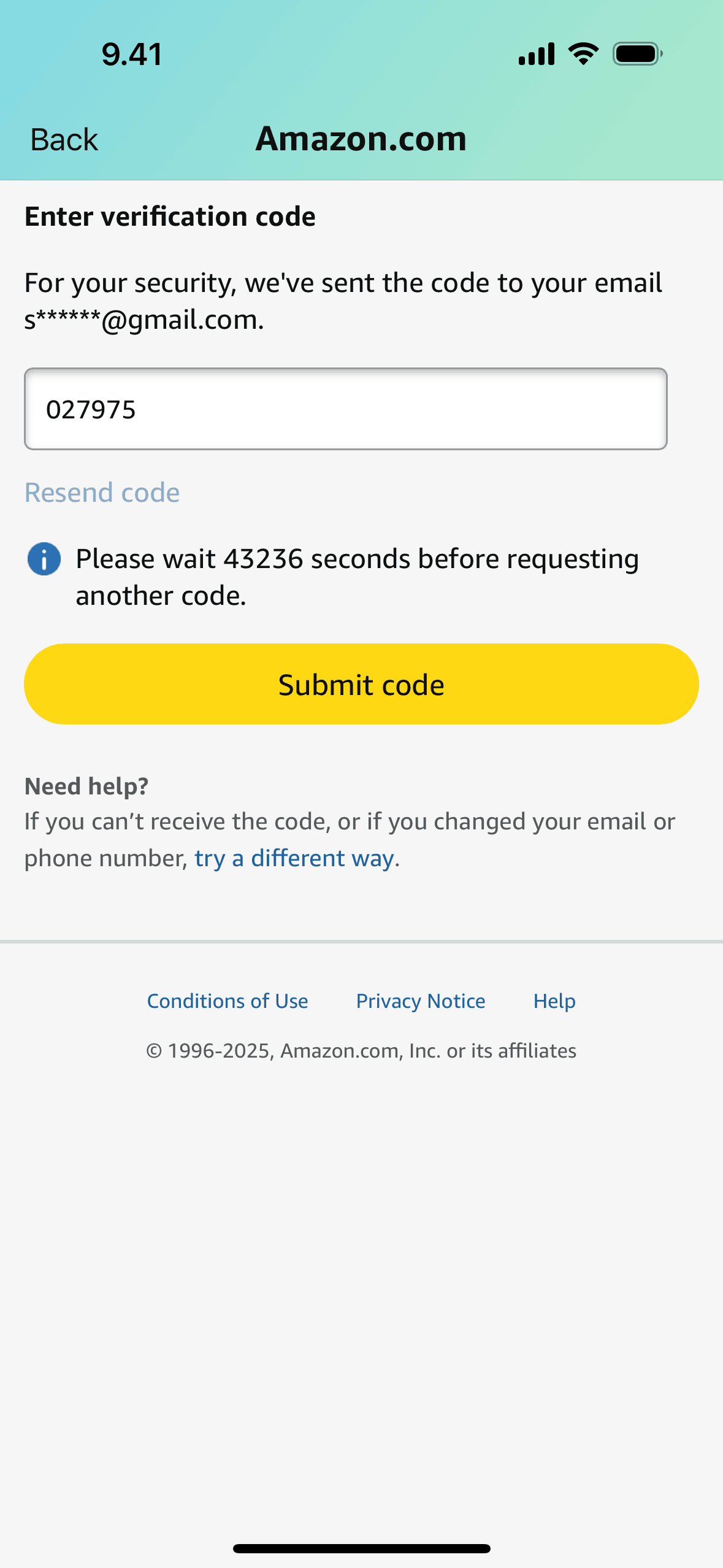 Amazon Shopping iOS screen 4