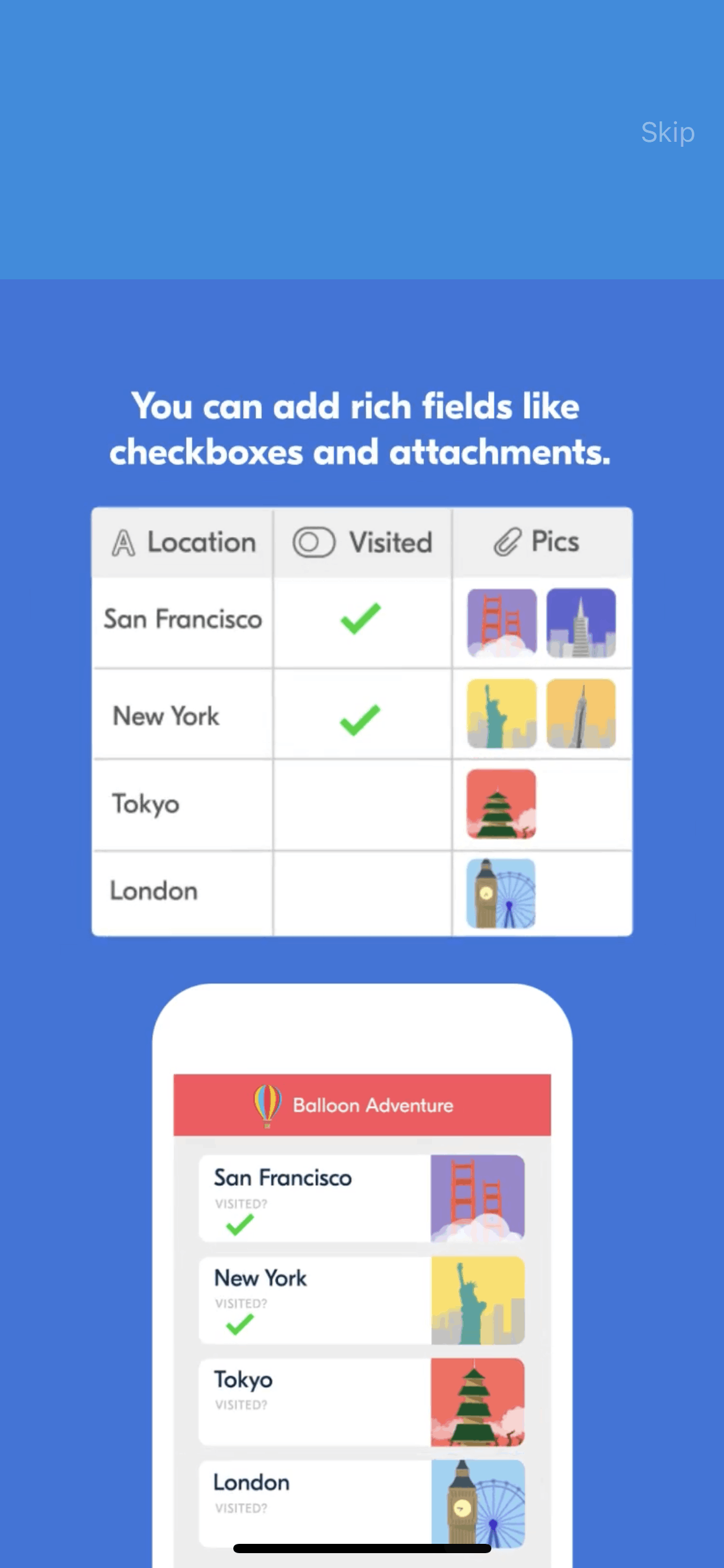 Airtable iOS screen 3